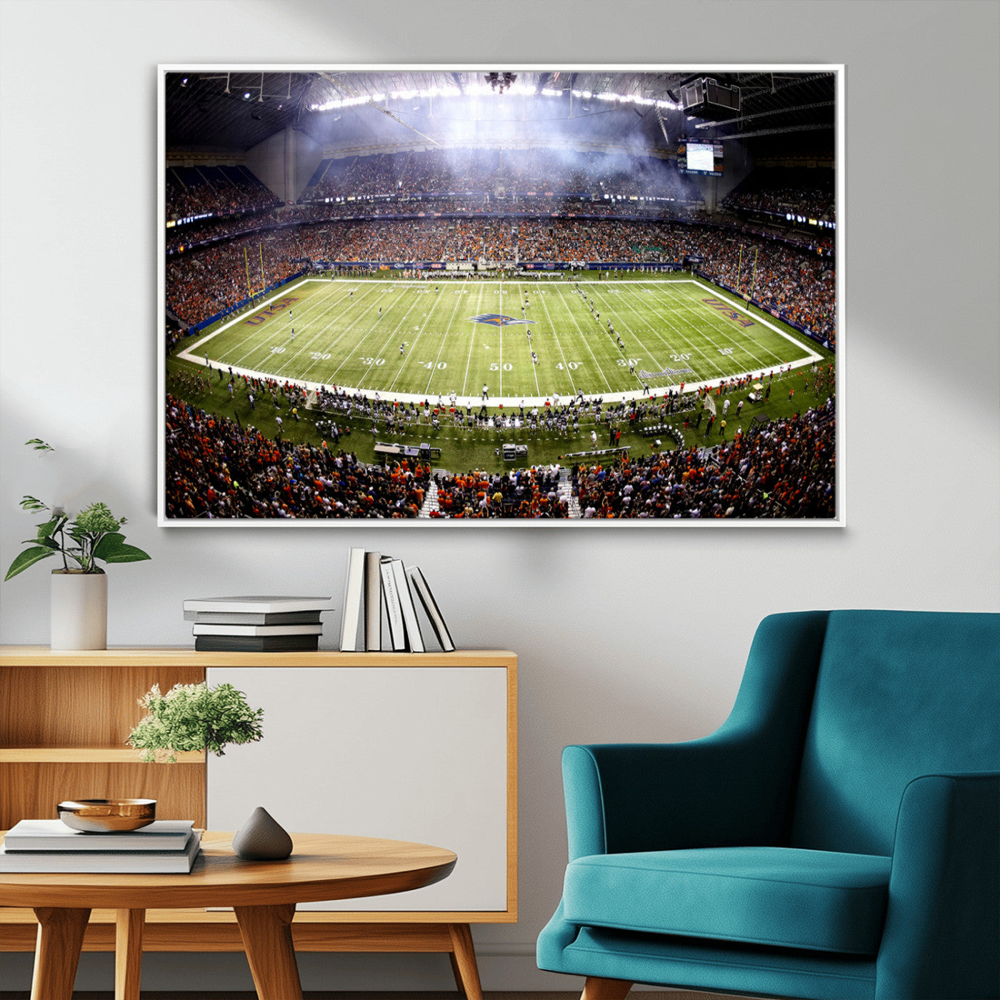 MGV-FC-36X24 - The University of Texas at San Antonio Roadrunners Football Team Print - San Antonio Alamodome Wall