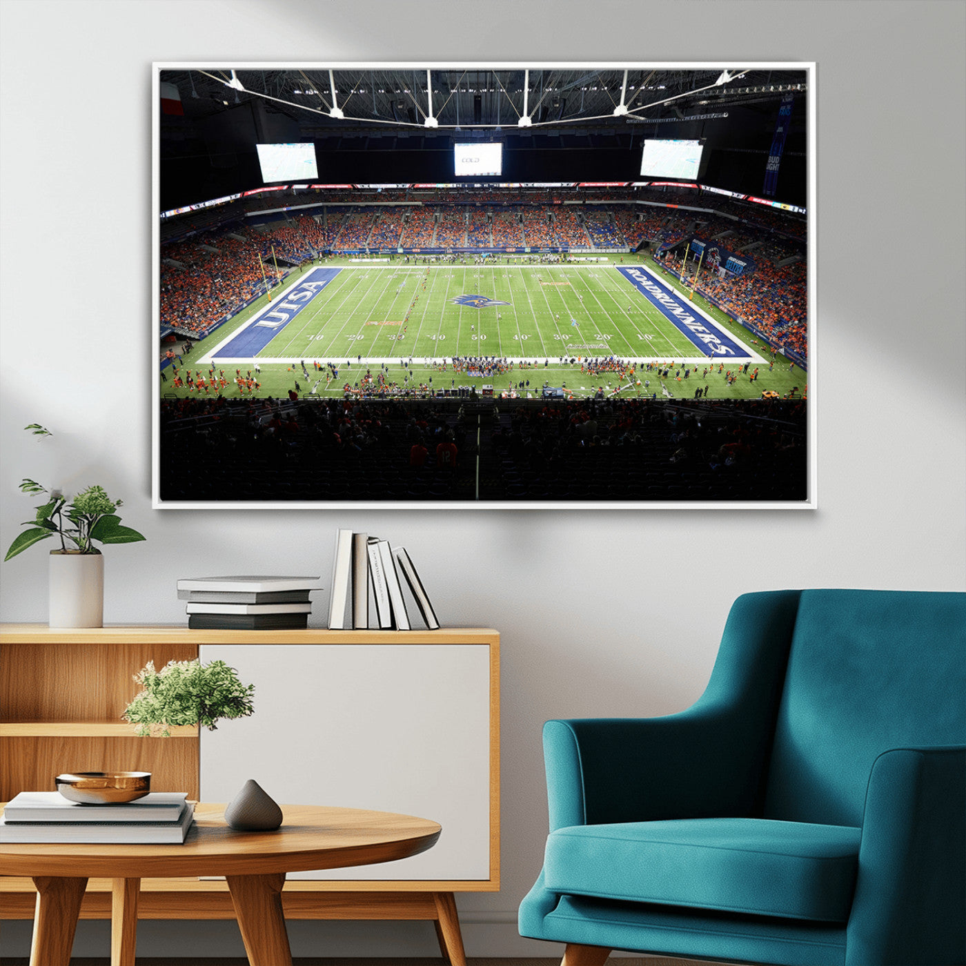 MGV-FC-36X24 - The University of Texas at San Antonio Roadrunners Football Team Print - San Antonio Alamodome Wall