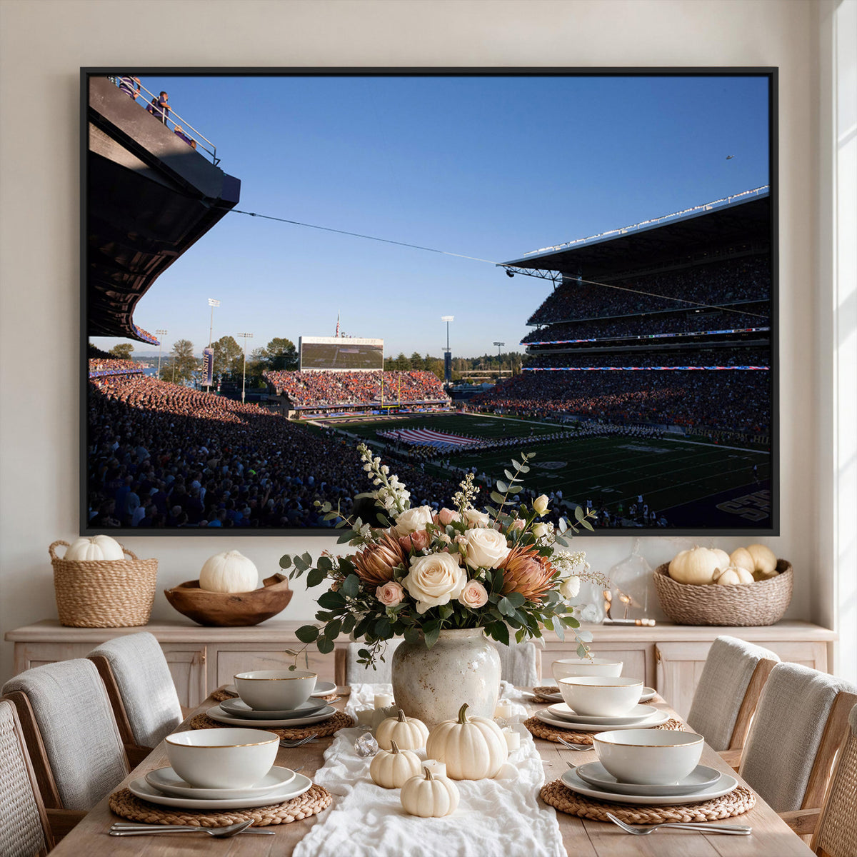 55028-MGV-CV-36X24 - The University of Washington Huskies Football Team Print