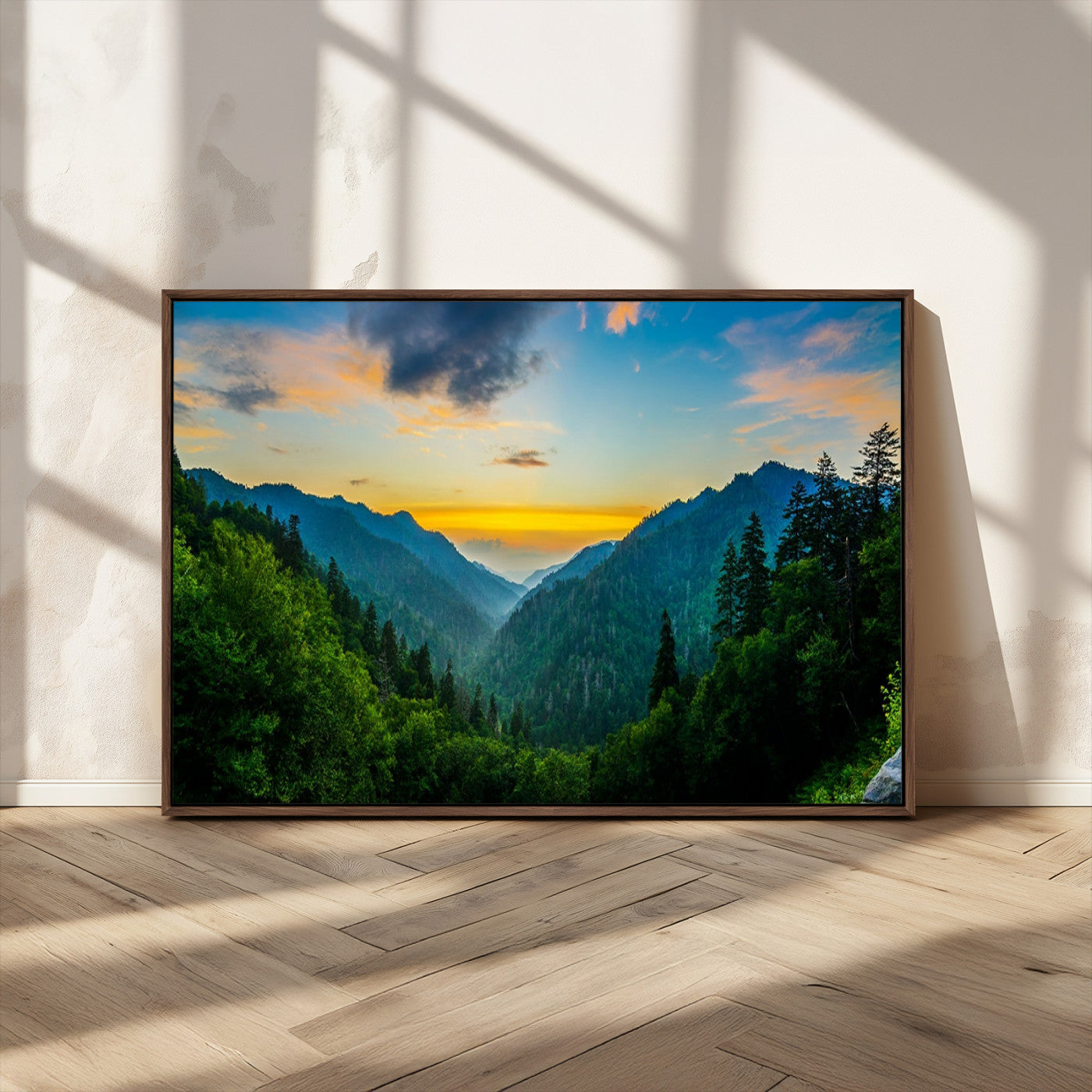 MGV-FC-36X24 - Green Forest Wall Art Canvas Print