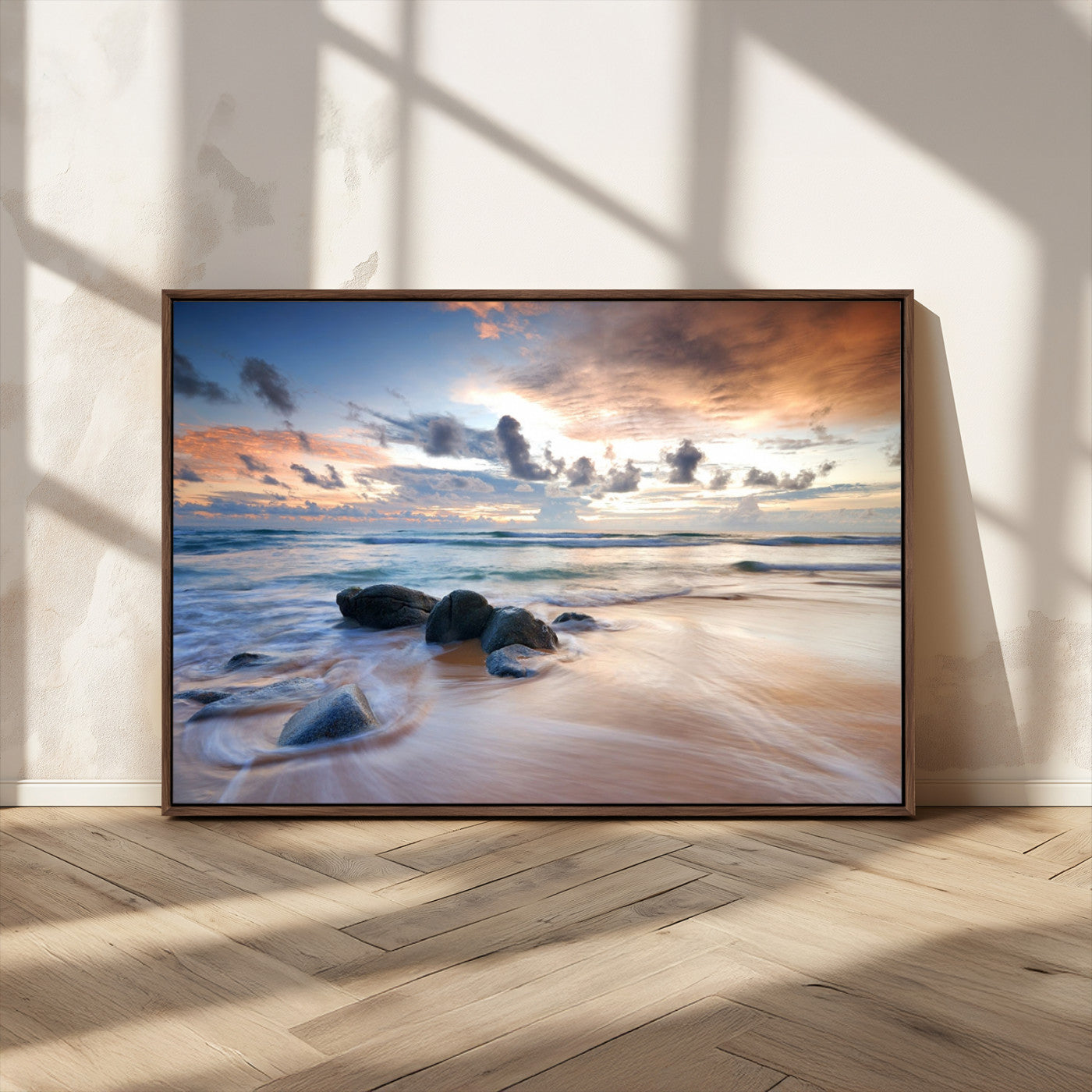 MGV-FC-36X24 - Serene Weather On The Beach Wall Art Canvas Print