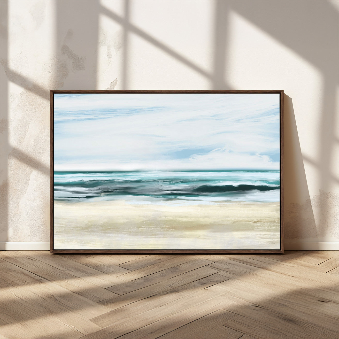 -Ocean Abstract Wall Art Canvas Print