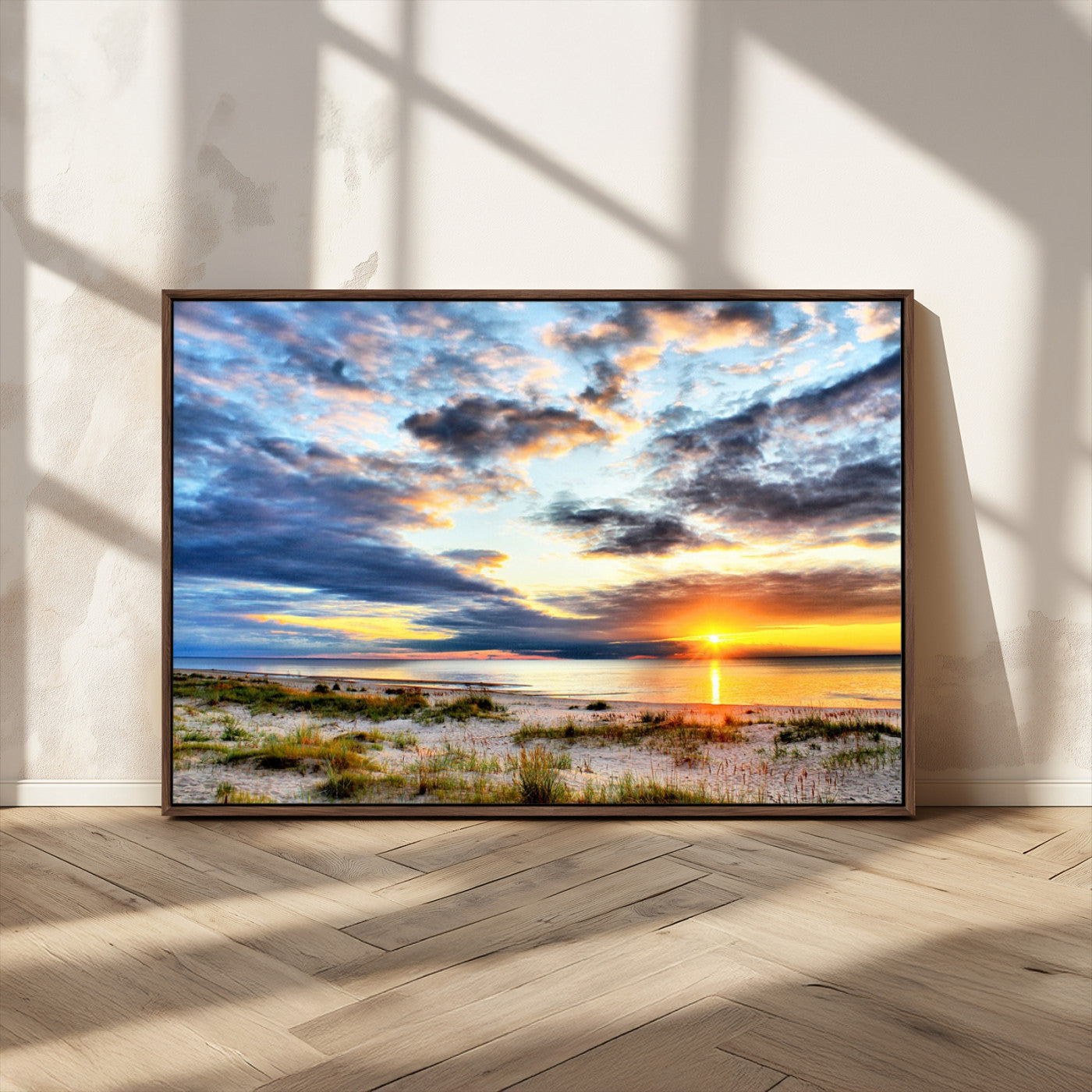 MGV-FC-36X24 - Sunset On The Ocean Wall Art Canvas Print