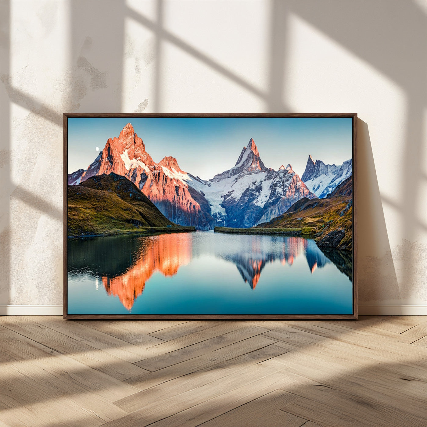 MGV-FC-36X24 - Landscape Mountain and Lake View Wall Art Canvas Print