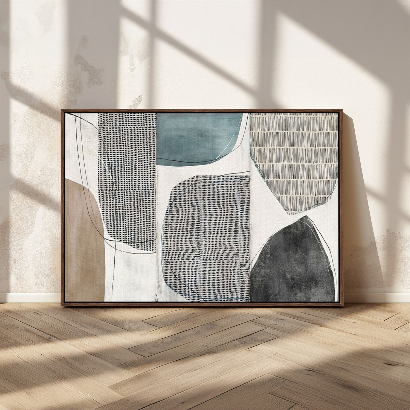 MGV-FC-36X24 - Canvas Print Wall Art Abstract Art Boho, Framed Boho Decor Canvas Print