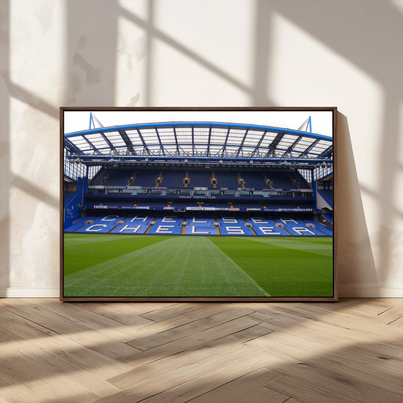 MGV-FC-36X24 - Chelsea FC Soccer Team Print - Stamford Bridge Stadium Wall Art Canvas Print