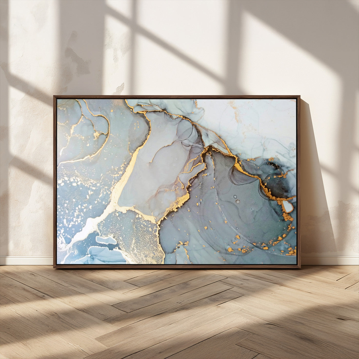 -Large Abstract Marble Wall Art Canvas Print for Living Room and Farmhouse Decor
