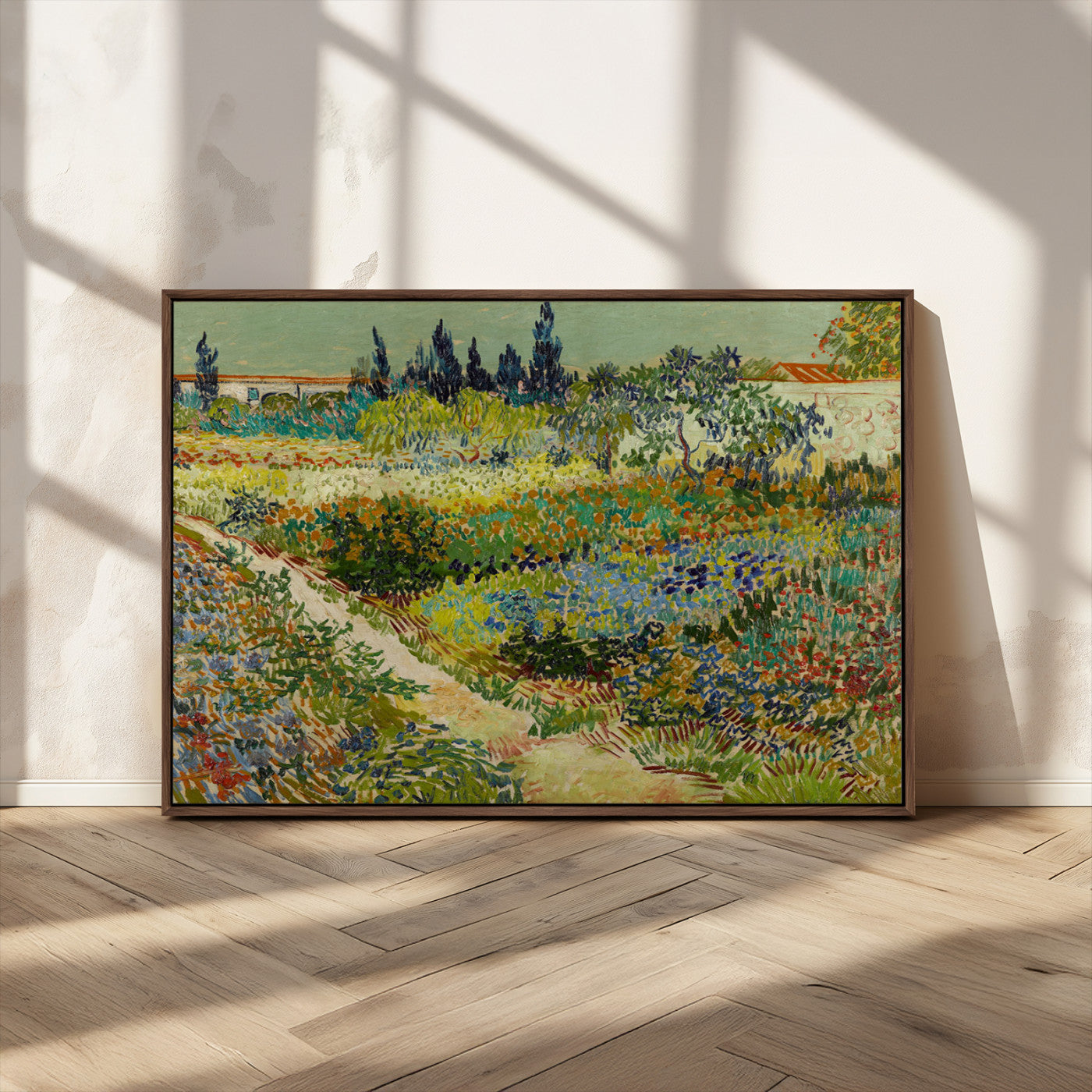 MGV-FC-36X24 - Vincent van Gogh Garden at Arles Wall Art Canvas Print