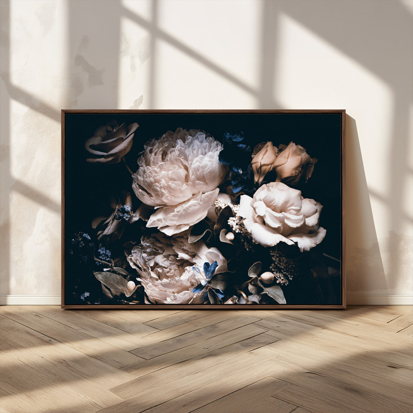 MGV-FC-36X24 - Pink Peonies Flowers Large Canvas Art Print