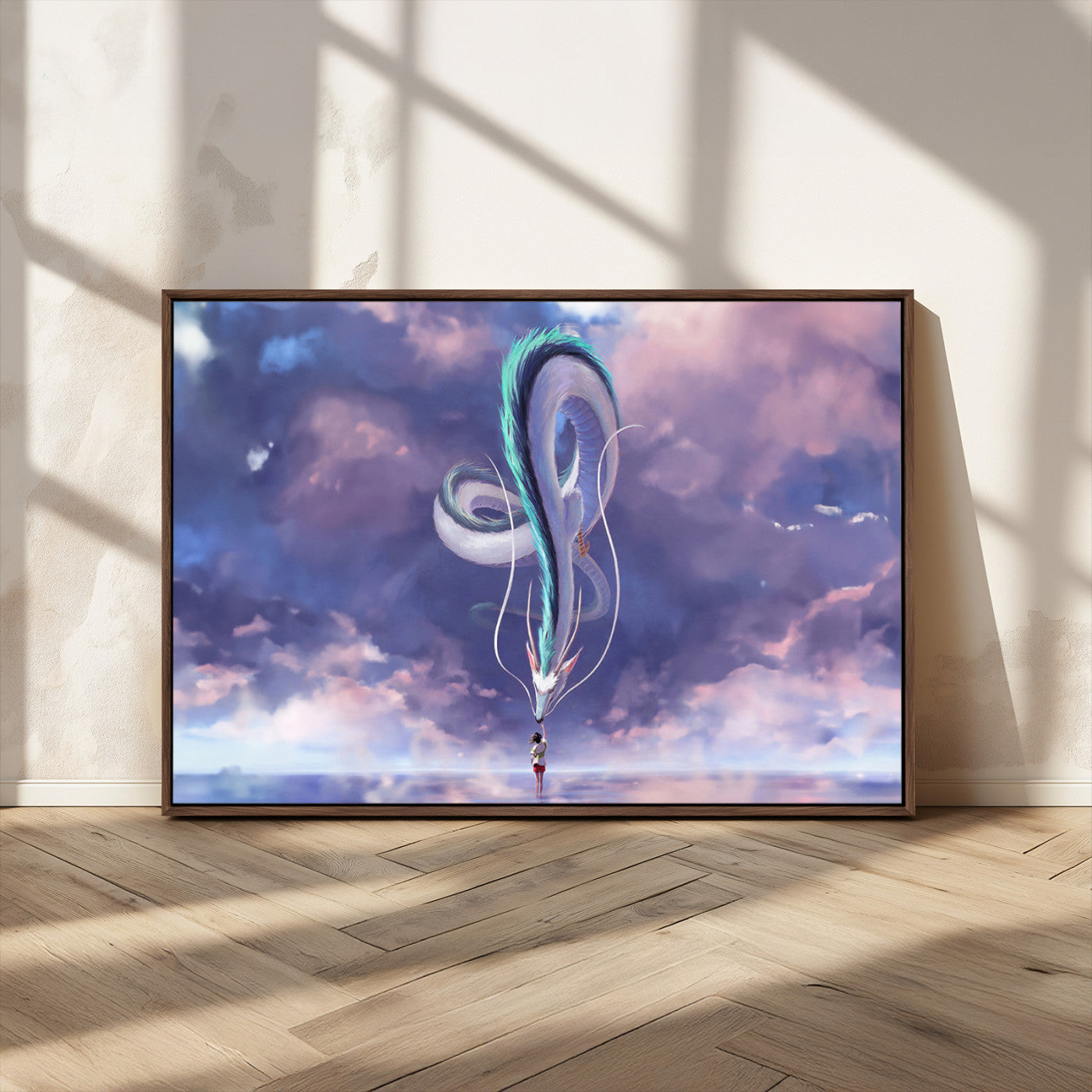 MGV-FC-36X24 - Spirited Away Haku and Chihiro Poster - Anime Lover - Hayao Miyazaki - Studio Ghibli Poster - Anime