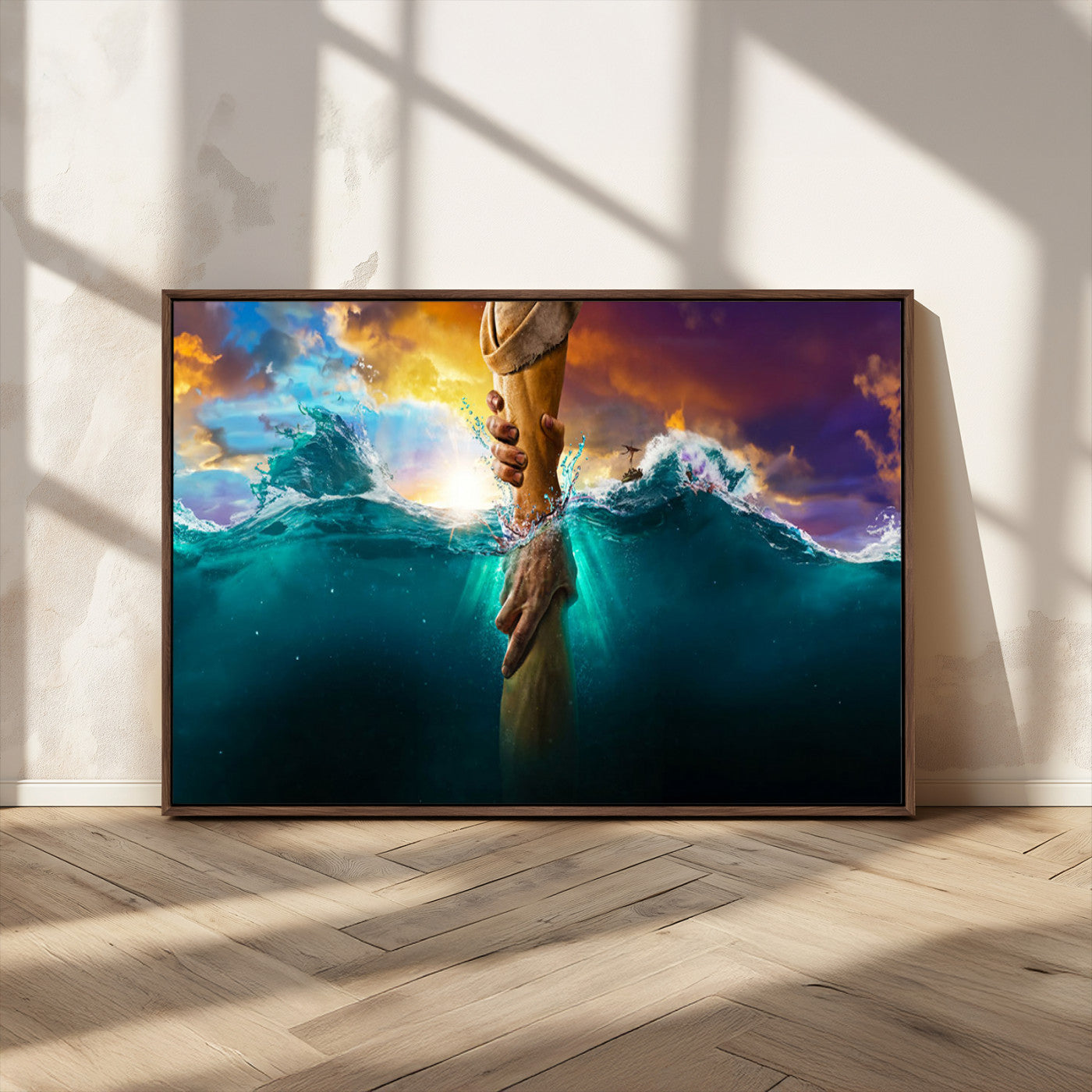 MGV-FC-36X24 - God Hand Wall Art Canvas Print