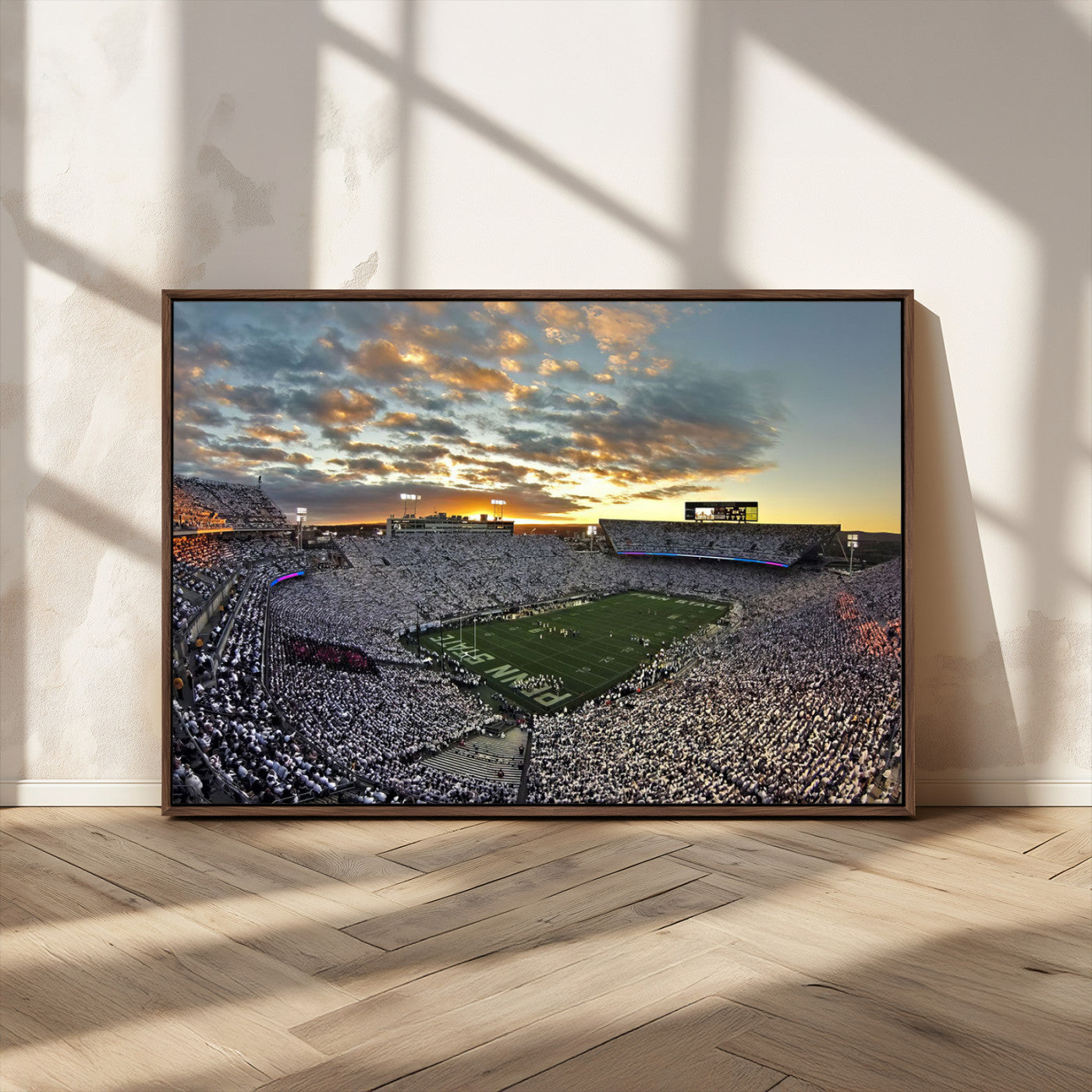 MGV-FC-36X24 - Beaver Stadium Wall Art - Penn State Stadium Wall Art | Penn Nittany Lions Football Match for Sport Room Decor
