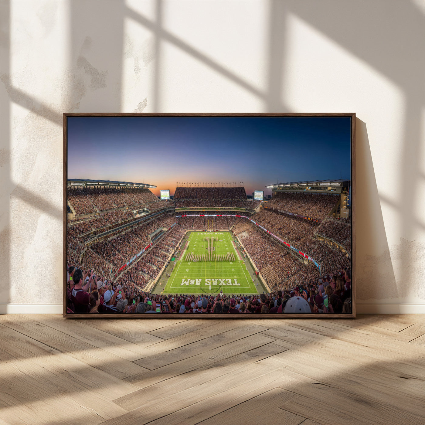 MGV-FC-36X24 - Kyle Field Wall Art Print | Large Texas A&M Aggies Football Canvas Print for Sports Enthusiasts | Framed, Ready-to-Hang Stadium Decor