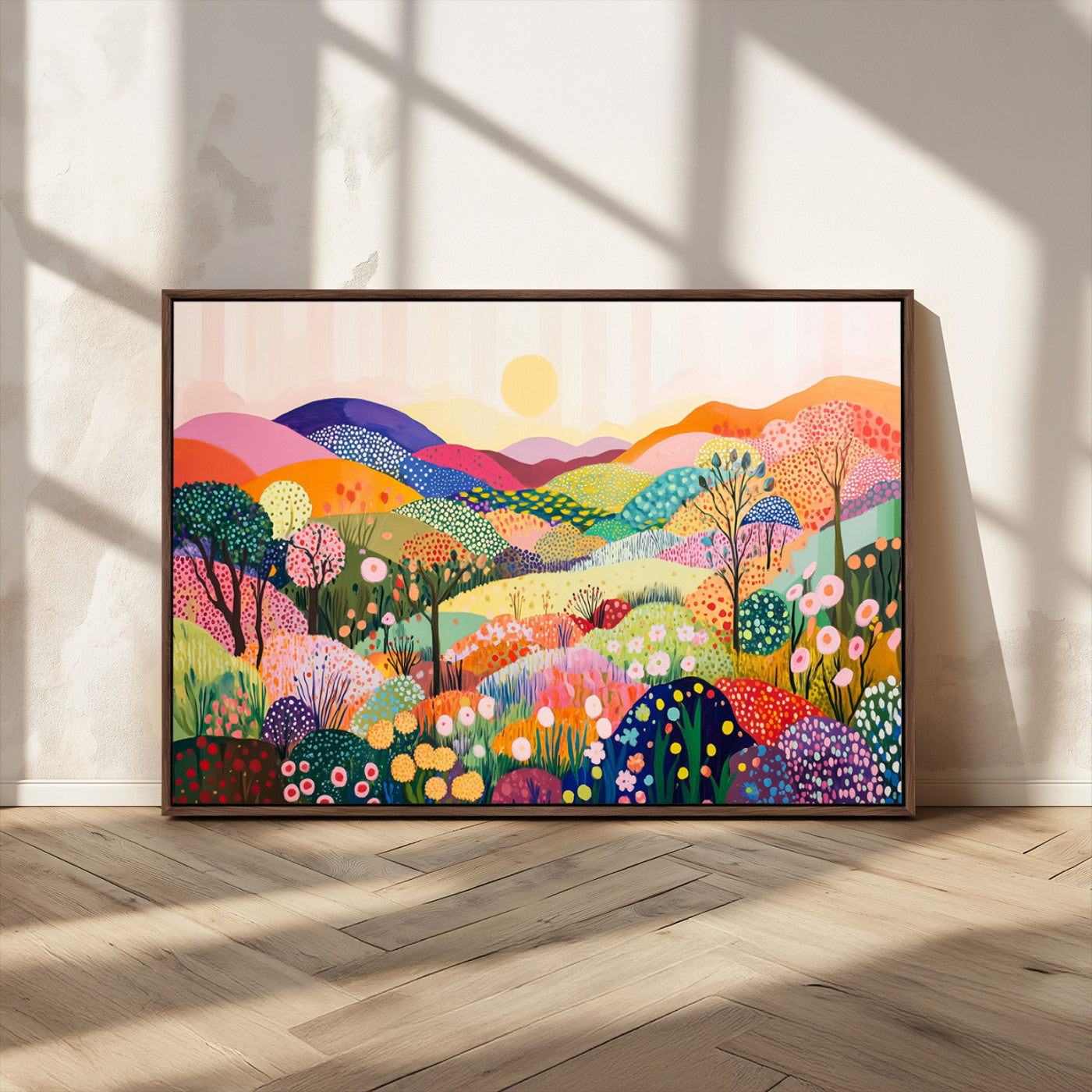 MGV-FC-36X24 - Yayoi Kusama 1986 Wall Art Print – Yayoi Kusama Wabi Sabi Japanese Wall Art Print - Vibrant Abstract