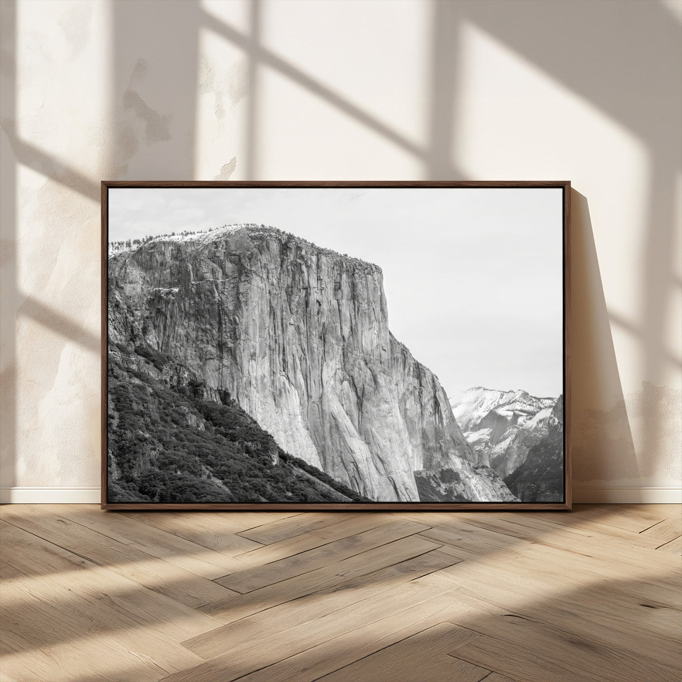 39393420-MGV-CV-36X24 - El Capitan Yosemite Mountain Wall Art – Yosemite Cliff Canvas Print, Rugged Terrain and Timeless Wilderness Decor for Office, Living Room or Cabin