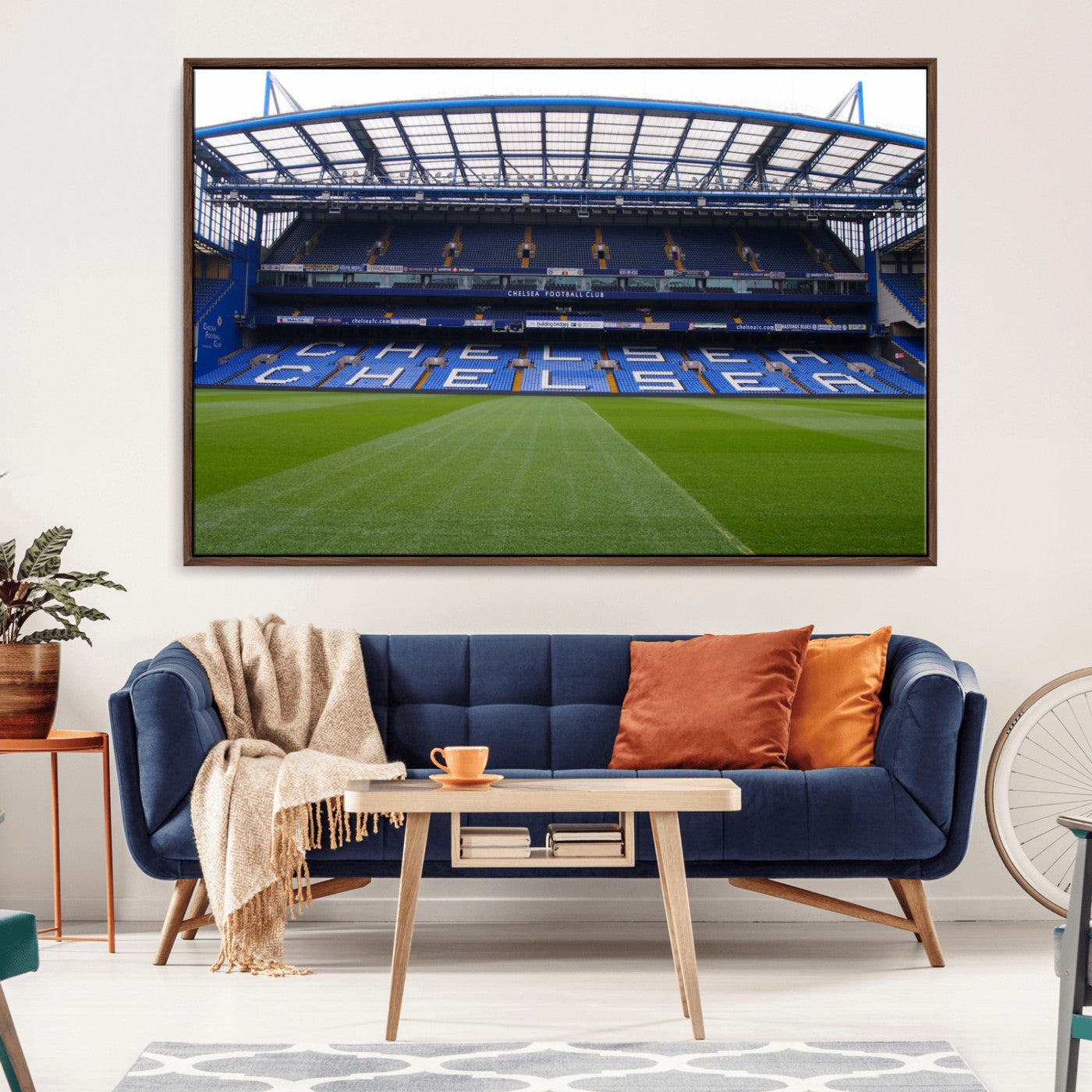 38616413CHELSA-MGV-CV-36X24-Stamford Bridge Chelsea Football Stadium Canvas Wall Art Print – Immersive Stadium Experience for Soccer Fans – Ready to Hang
