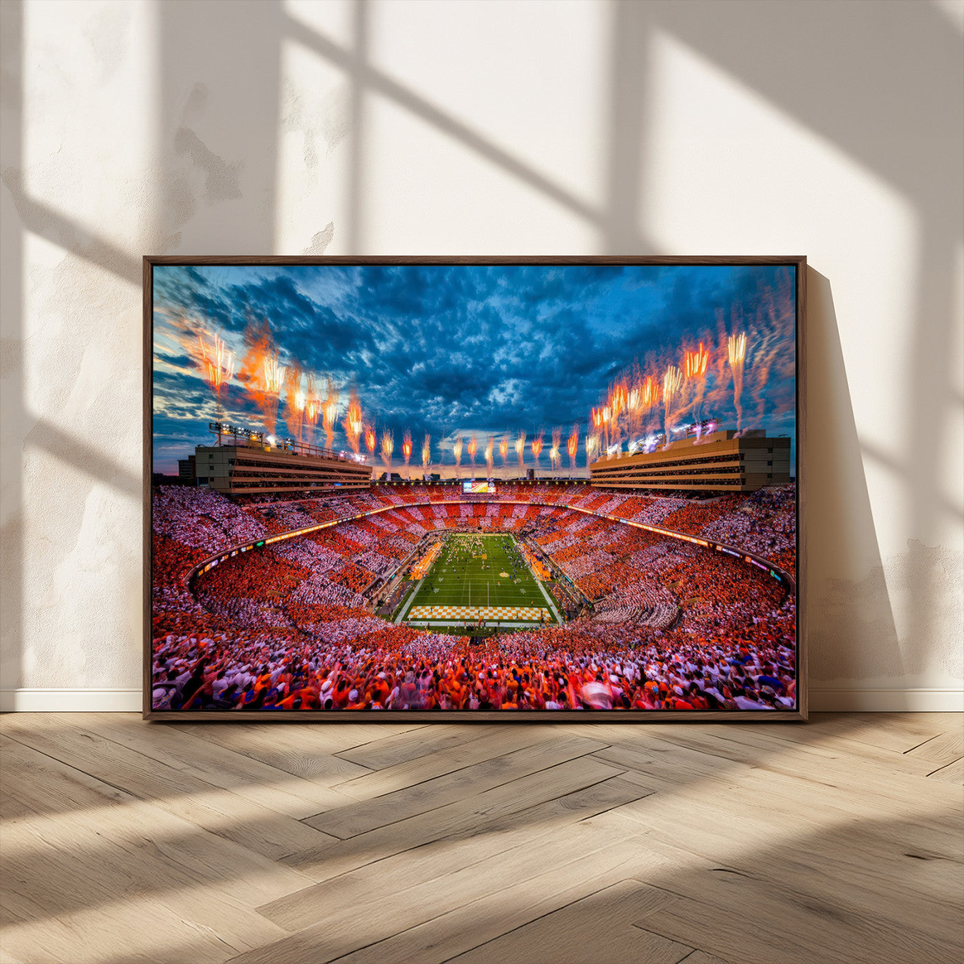 MGV-FC-36X24 - Tennessee Neyland Stadium Wall Art Print, Sports Arena Canvas Wall Art, Panoramic Stadium Canvas