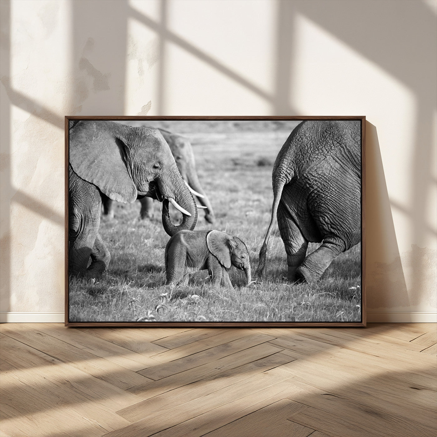 MGV-FC-36X24 - Wild Elephant Wall Art Canvas Print