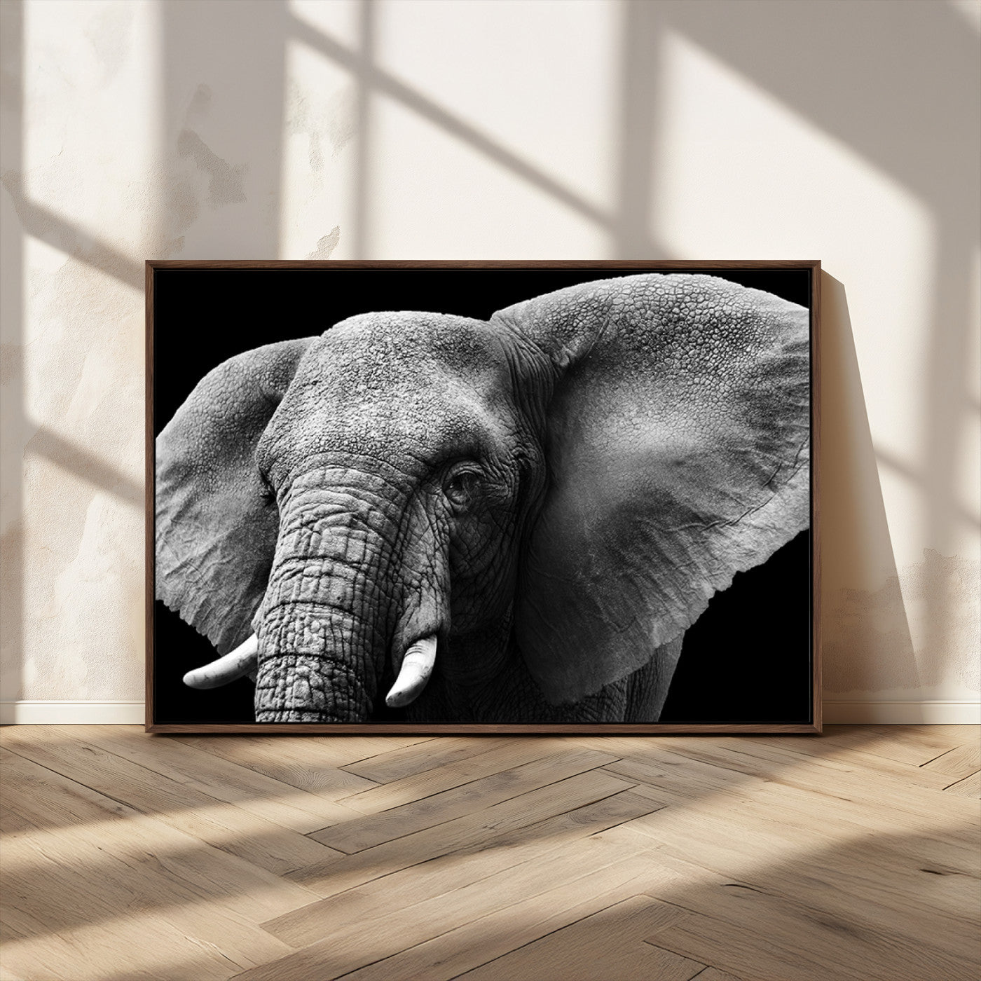 MGV-FC-36X24 - Big Elephant Close Up Wall Art Canvas Print