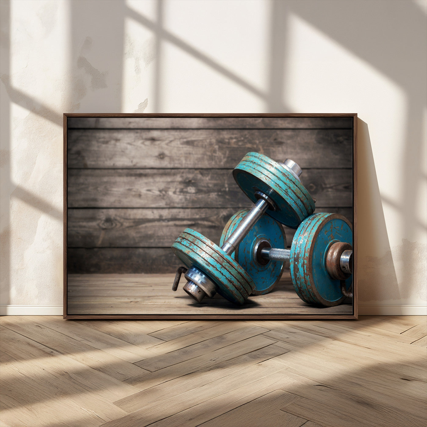MGV-FC-36X24 - Dambell and Sport Wall Art Canvas Print