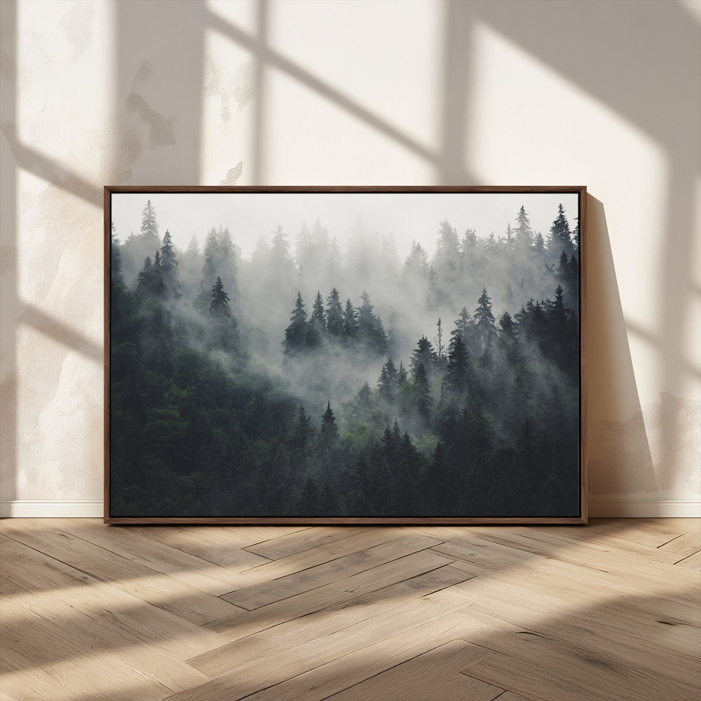 MGV-FC-36X24 - Nature Wall Decor - Serene Triptych Nature Print – Woodland Landscape Decor for Living Room or