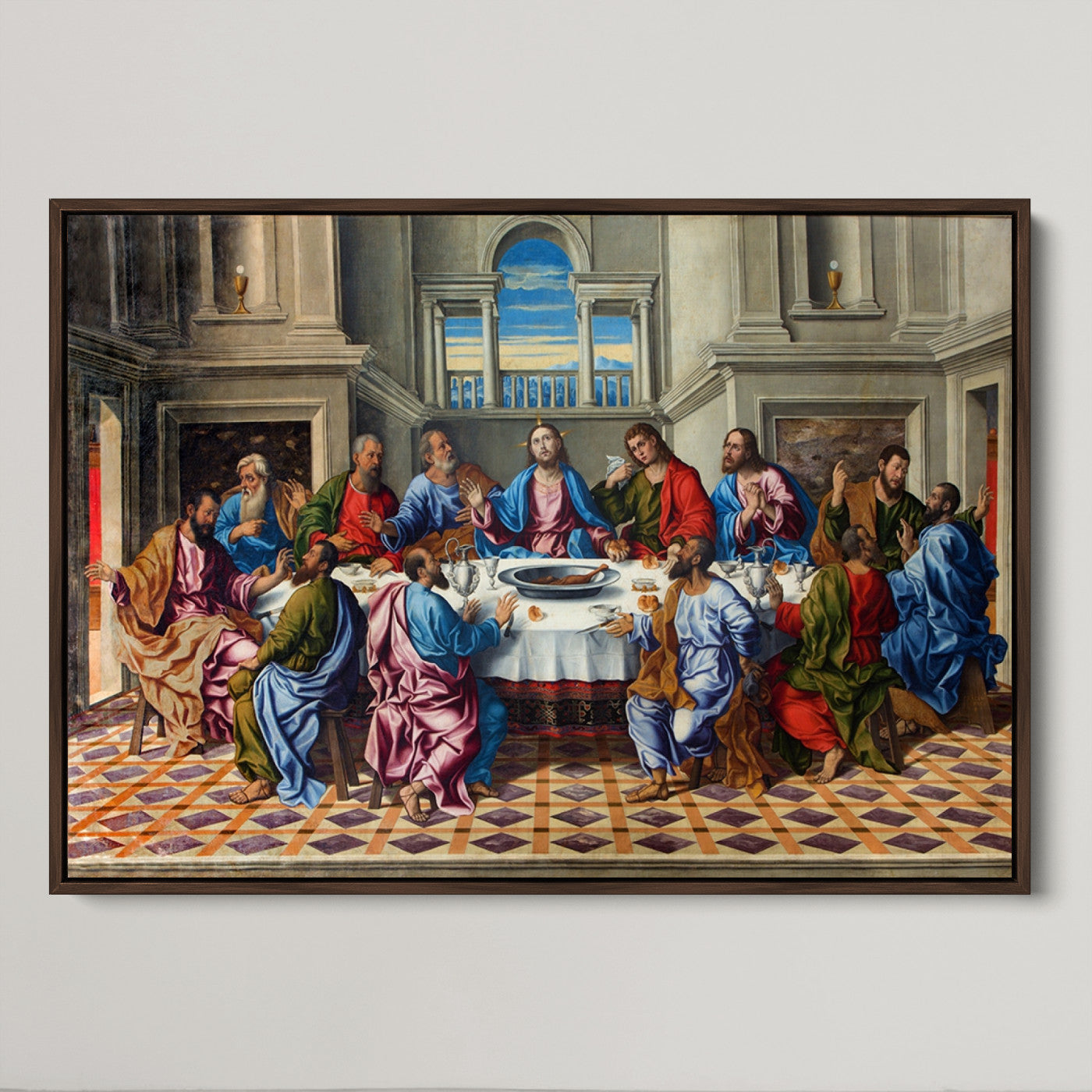18691-MGV-CV-36X24-The Last Supper Multi Panel Canvas Wall Art