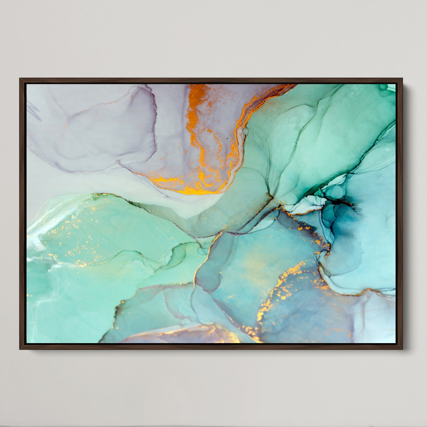 36934-MGV-CV-36X24-Colorful Marble Fluid Effect Canvas Wall Art Print