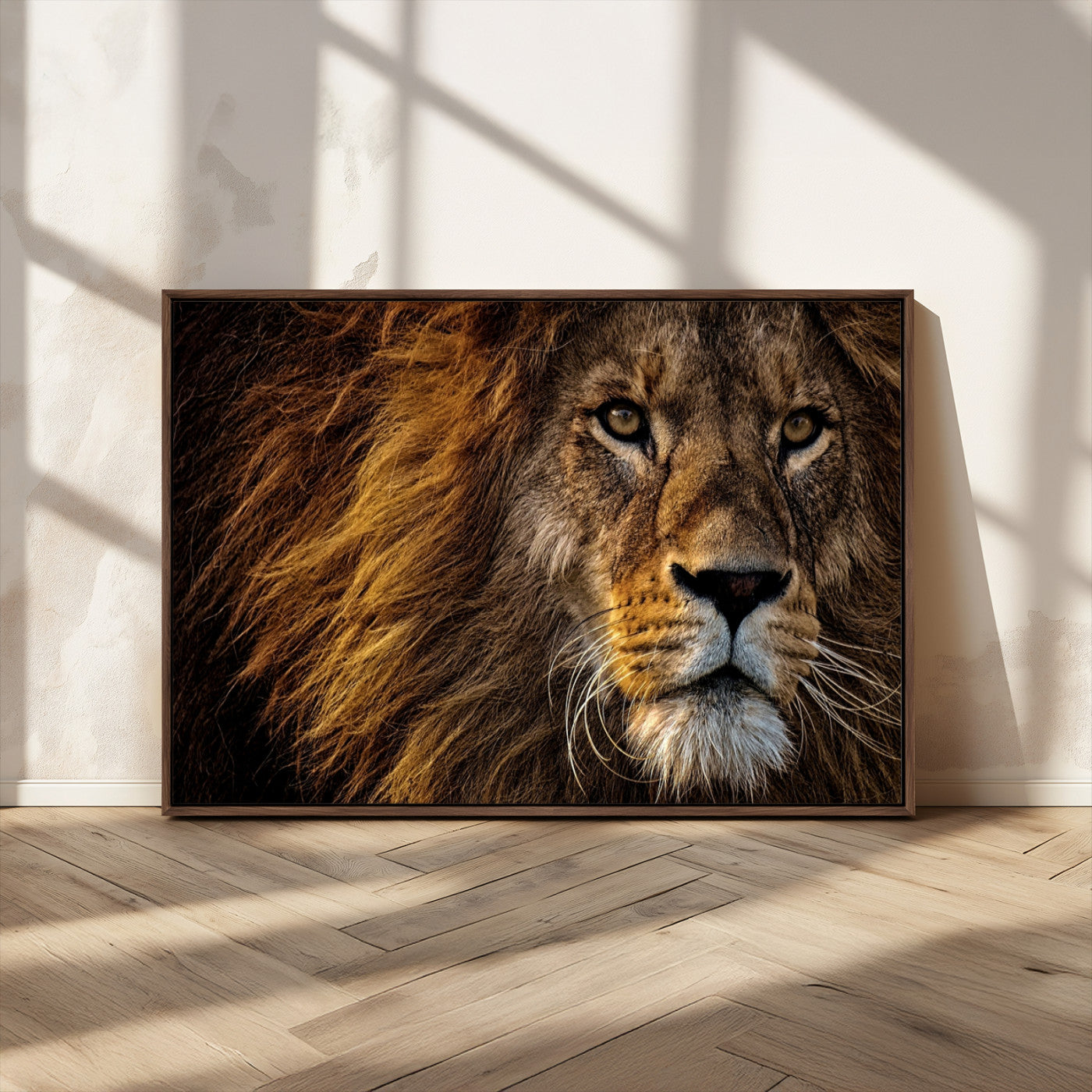 MGV-FC-36X24 - Mighty Lion Wall Art Animal Canvas Print