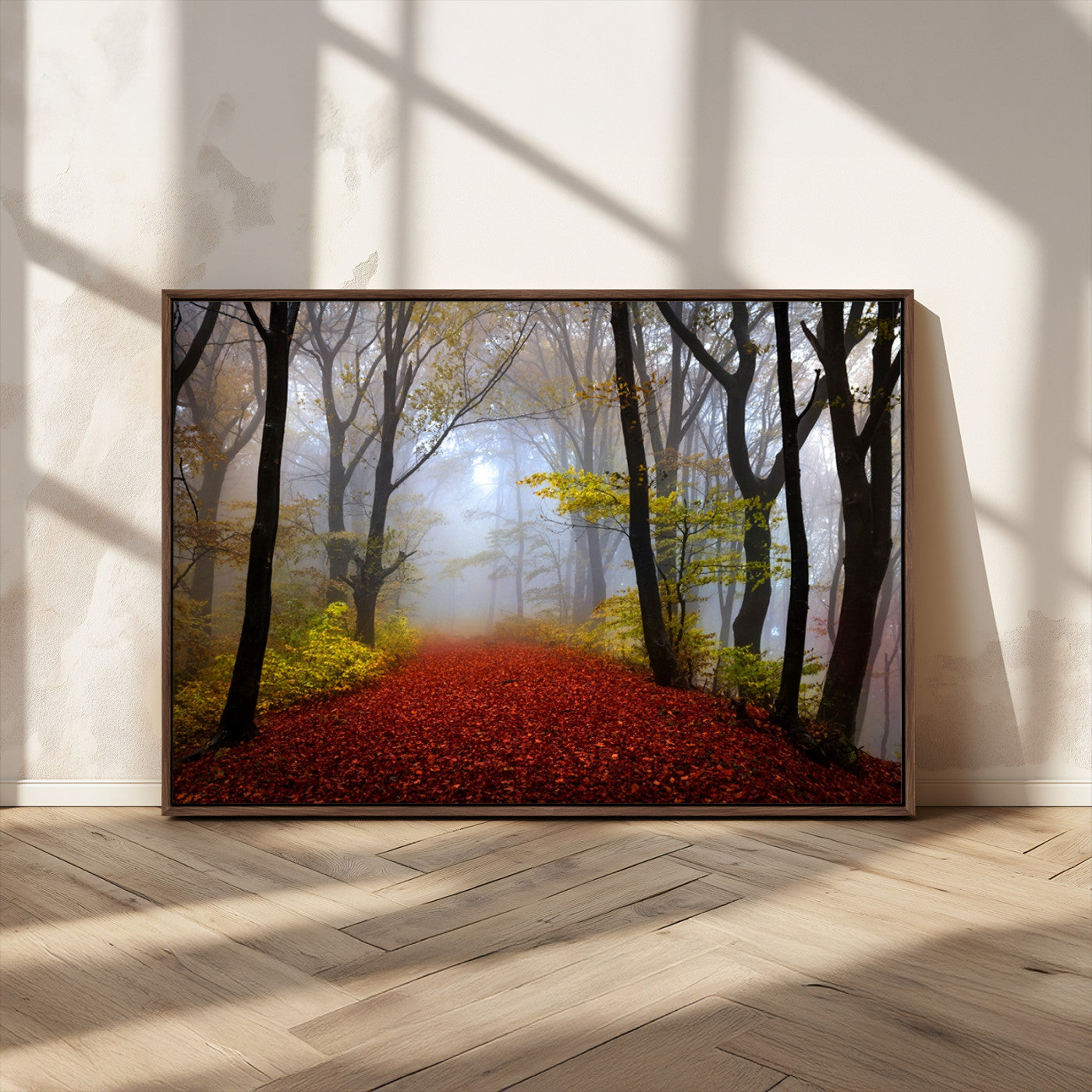 MGV-FC-36X24 - Foggy Forest Wall Art Landscape Canvas Print