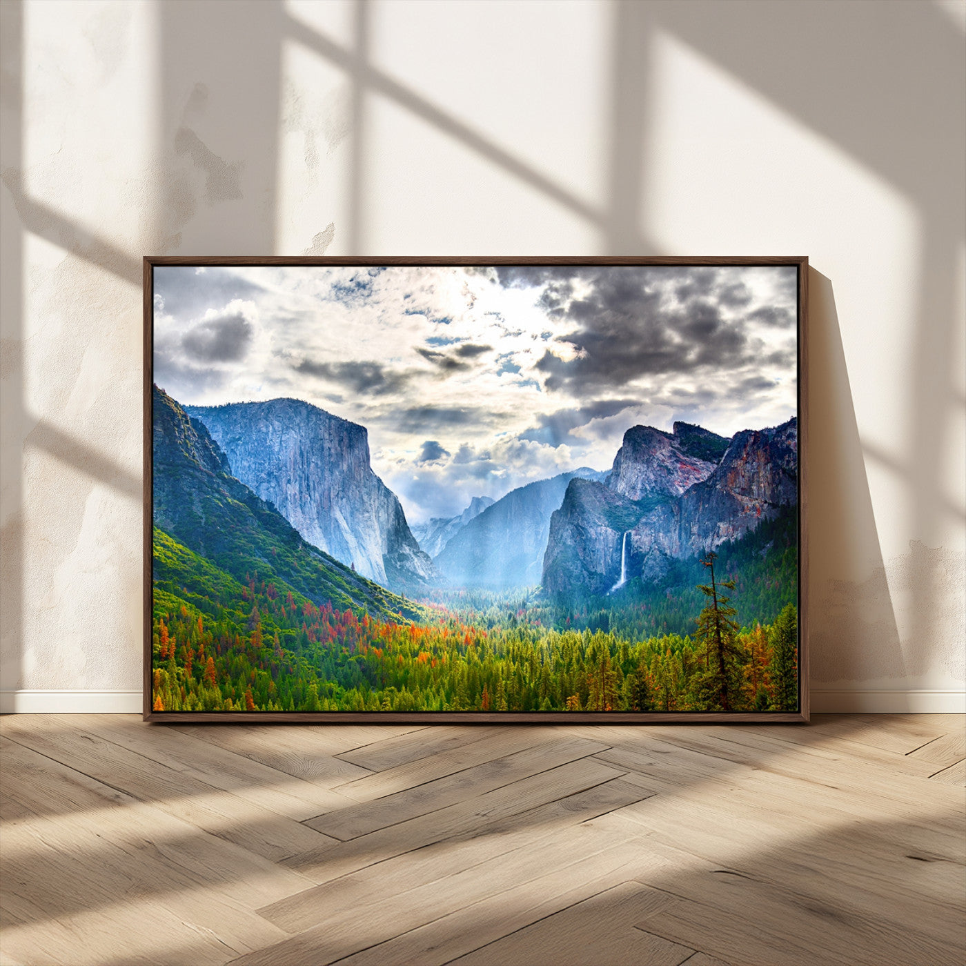 MGV-FC-36X24 - Yosemite Park Half Dome 3 Panel Canvas Print | Large Giclée Landscape Wall Art for Living Room,