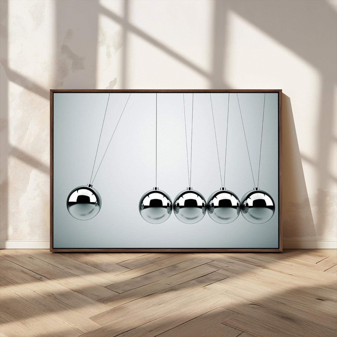 MGV-FC-36X24 - Newton's Cradle Wall Art Canvas Print, Framed Newton Cradle Wall Art