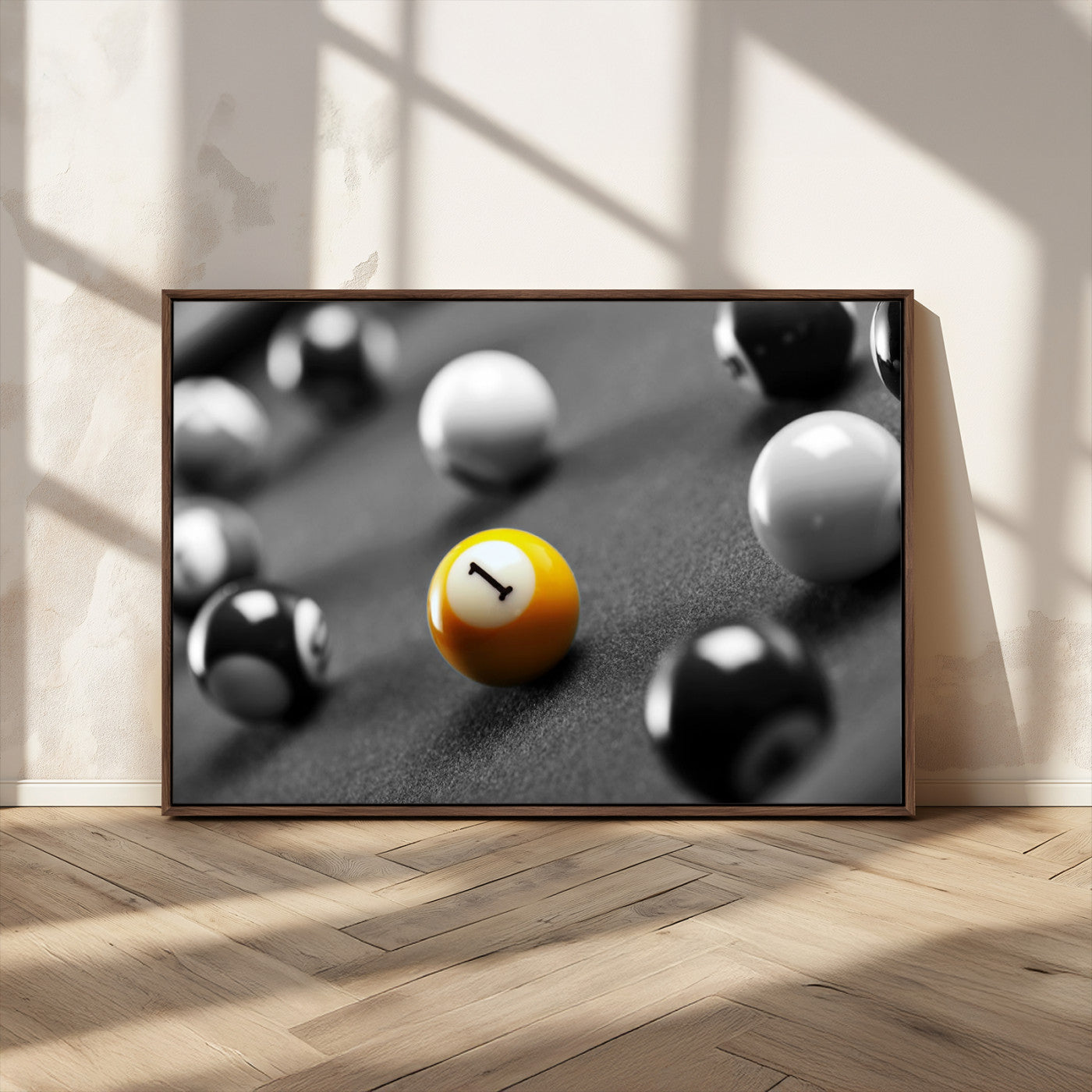 MGV-FC-36X24 - Wall Art Pool Table and Balls Canvas Print