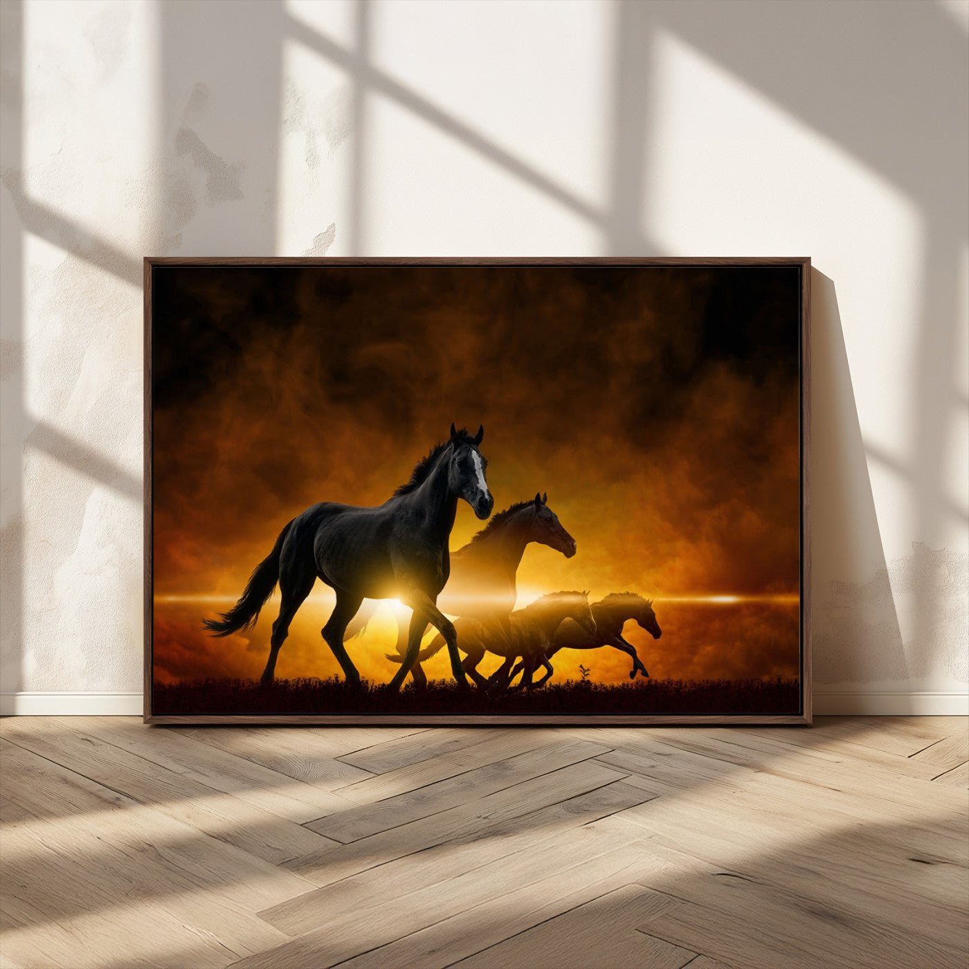 MGV-FC-36X24 - Horse Wall Art Canvas Print, Multi Panel Animal Canvas Print