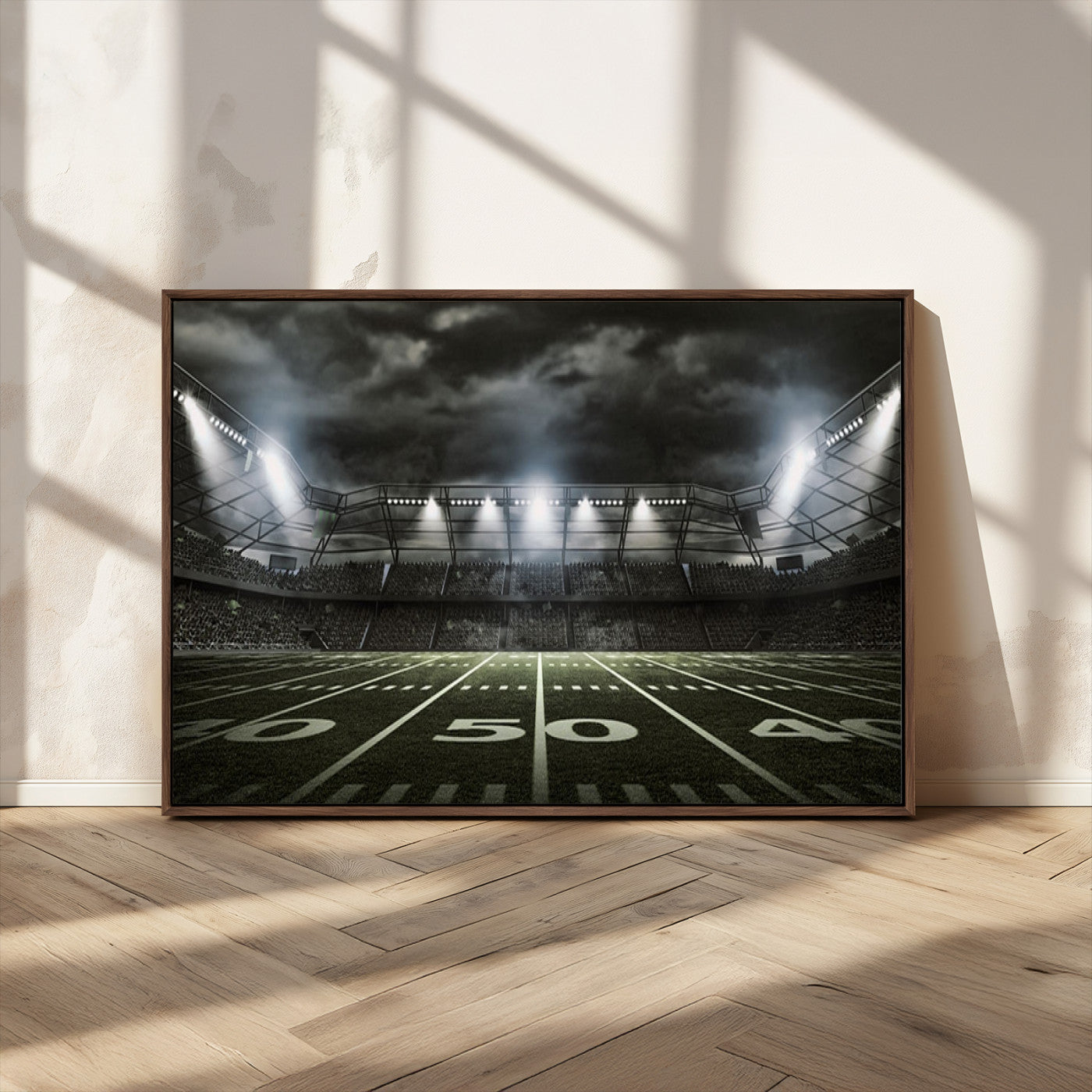 -American Football Stadium Wall Art Canvas Print, Stadium Sport Wall Art Print
