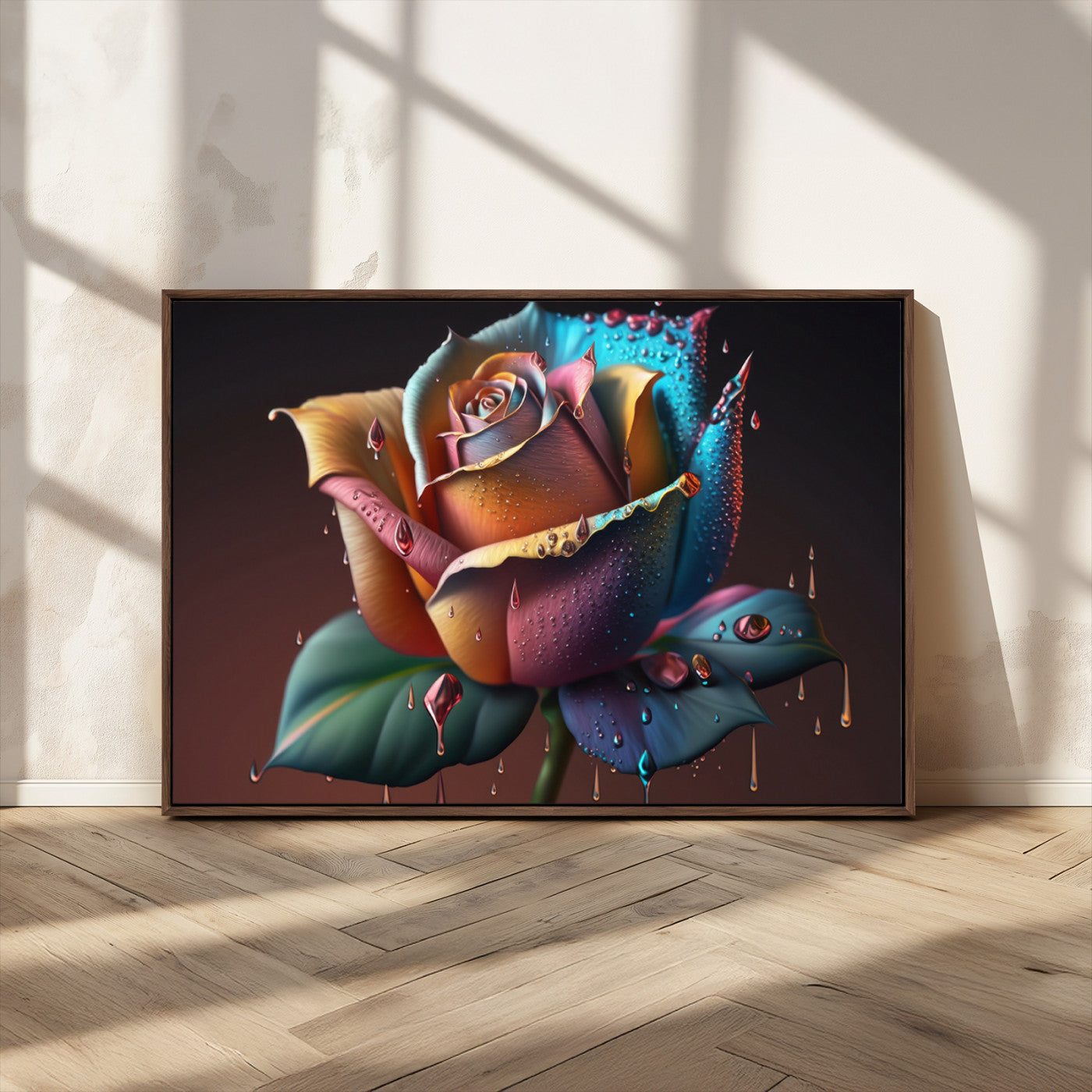 MGV-FC-36X24 - Abstract Rose Wall Art Canvas Print