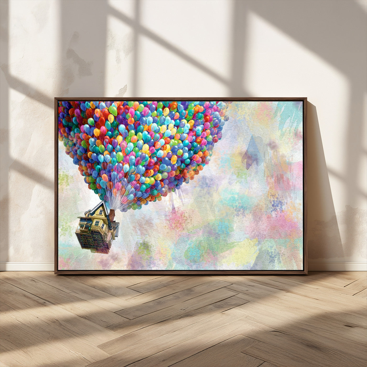 MGV-FC-36X24 - Up Pixar Poster, Look Up Pixar Wall Art, Up Pixar Canvas, Kids Play Game Room Decor Wall Art