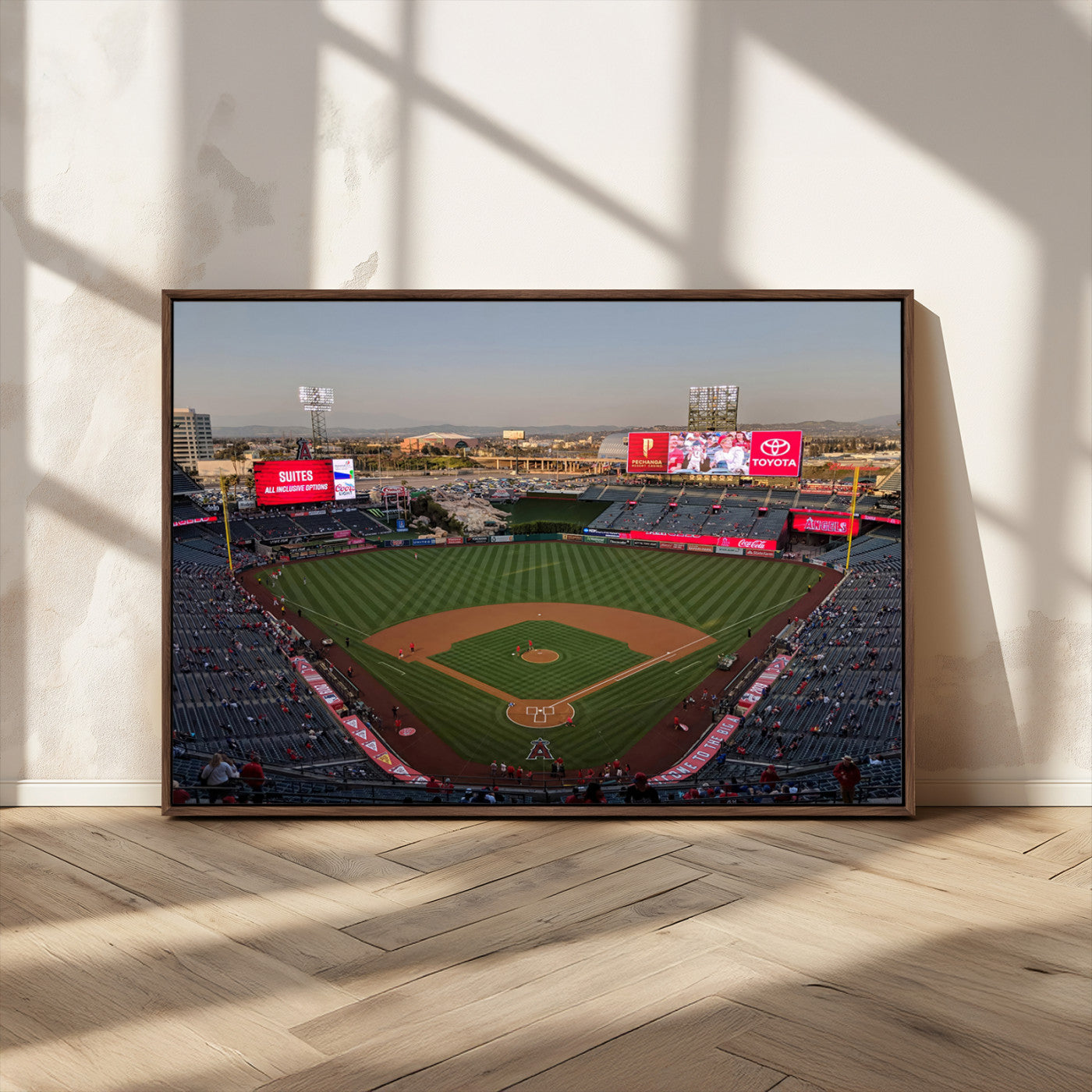 MGV-FC-36X24 - Los Angeles Angels Baseball Canvas Print - Anaheim Angel Stadium Wall Art Canvas Print