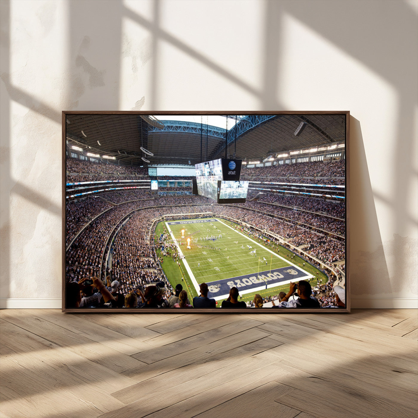 MGV-FC-36X24 - Dallas Cowboys Football Team Print - Arlington AT&T Stadium Wall Art Canvas Print