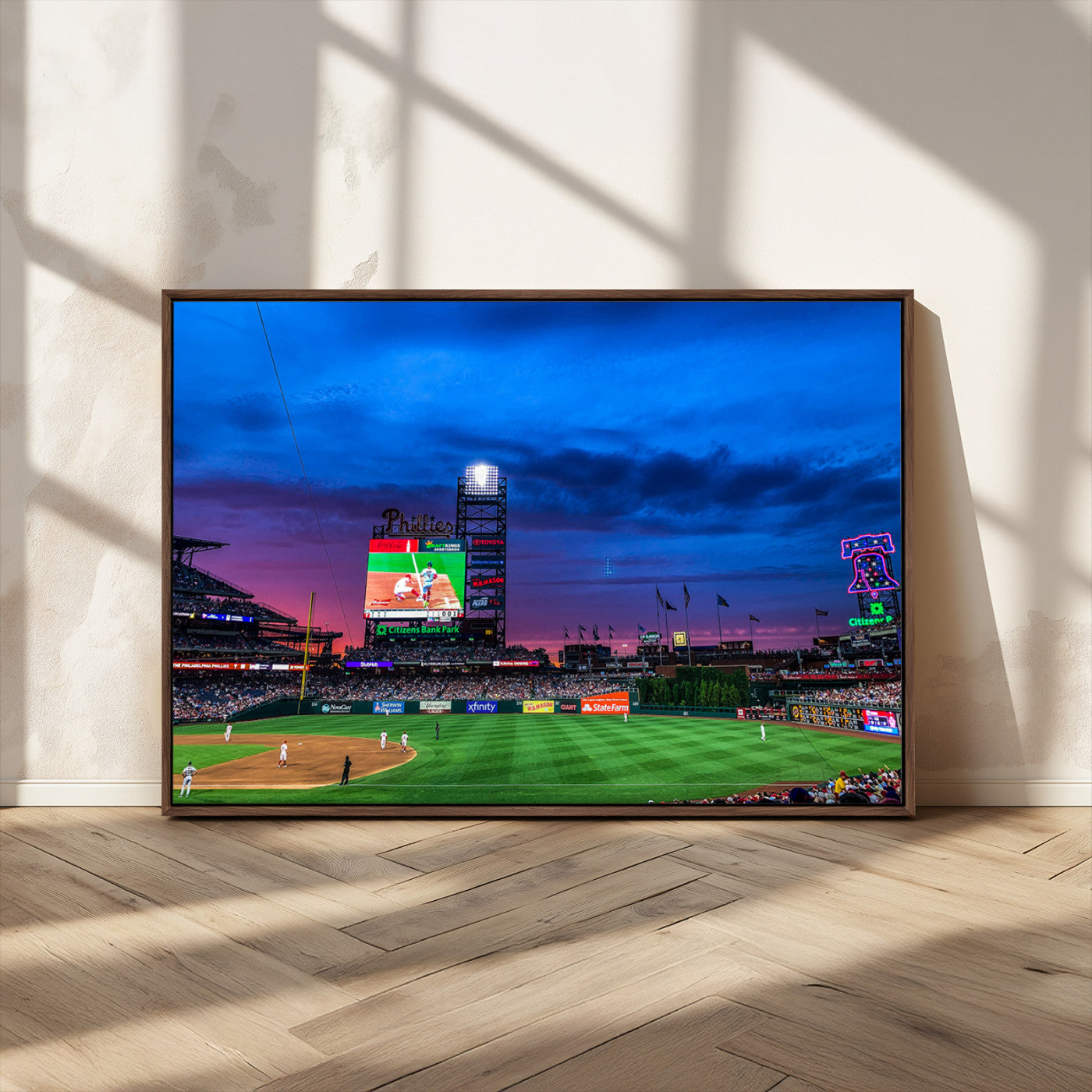 MGV-FC-36X24 - Philadelphia Phillies Baseball Team Print - Philadelphia Citizens Bank Park Stadium Canvas Wall Art