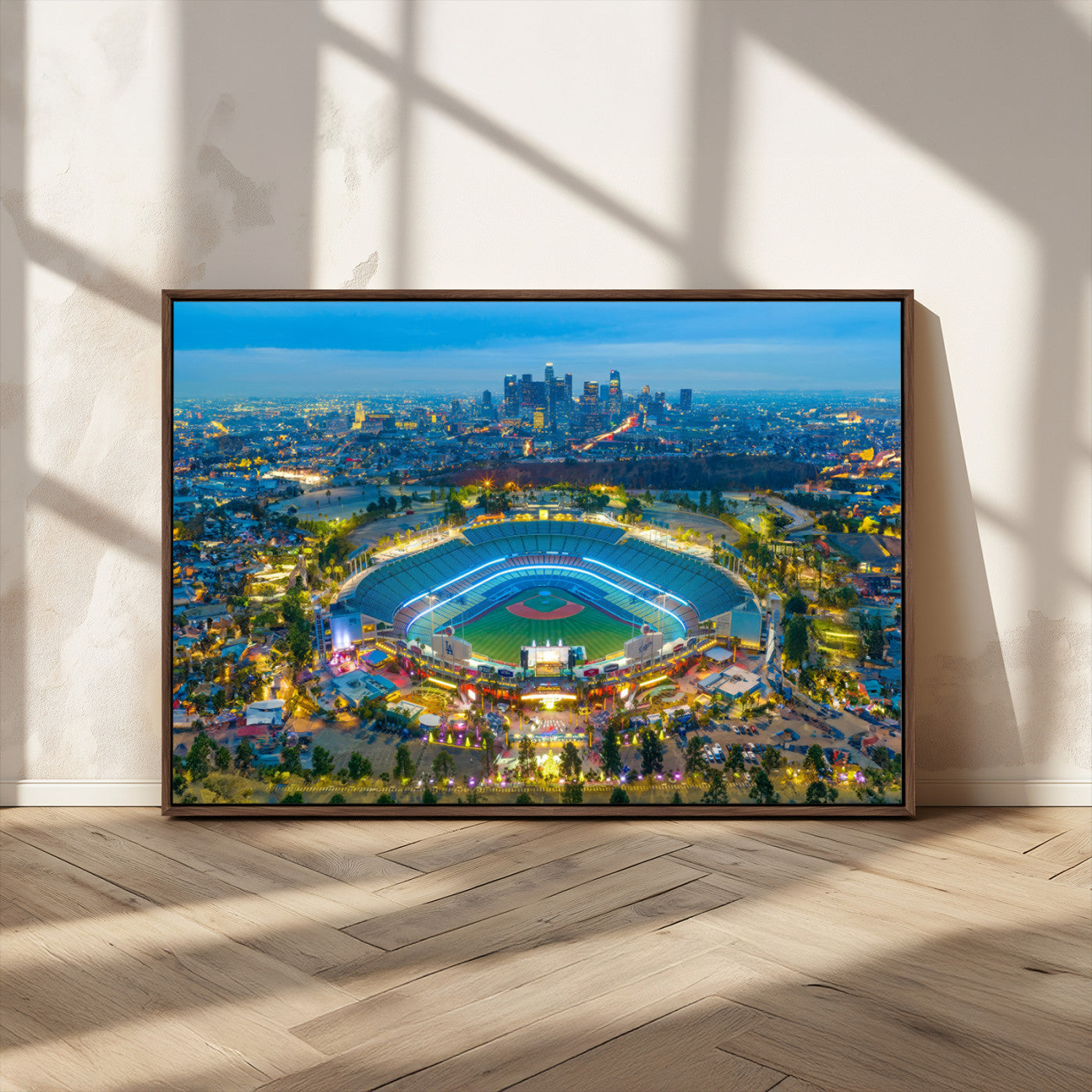 MGV-FC-36X24 - Los Angeles Dodgers Wall Art Canvas, Dodger Stadium Wall Art Canvas Print - MLB Baseball Stadium
