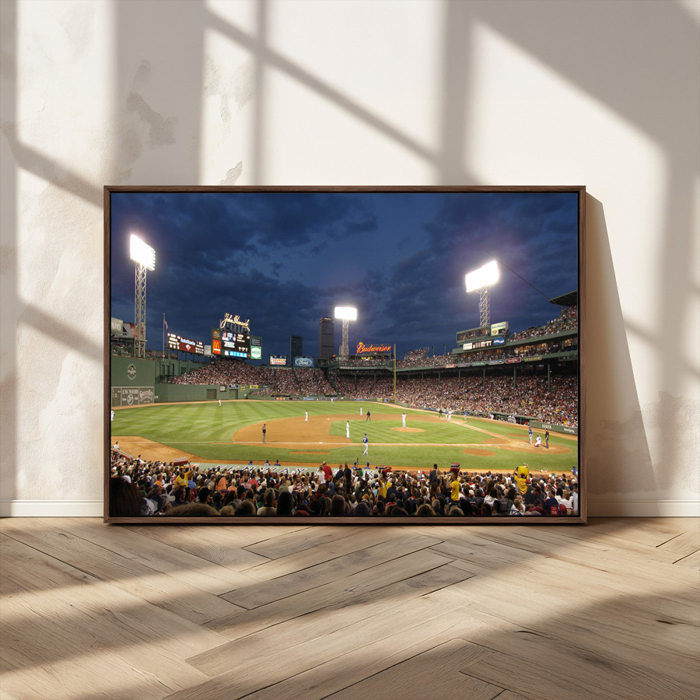 MGV-FC-36X24 - Boston Red Sox Baseball Team Print Canvas - Massachusetts Fenway Park Stadium Wall Art Canvas Print