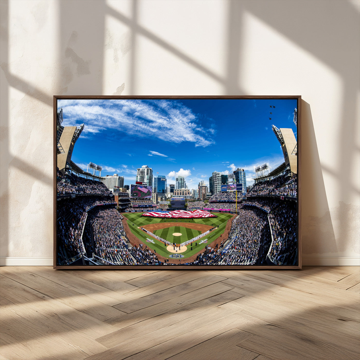 MGV-FC-36X24 - San Diego Padres Baseball Team Print - Petco Park Stadium Wall Art Canvas Print