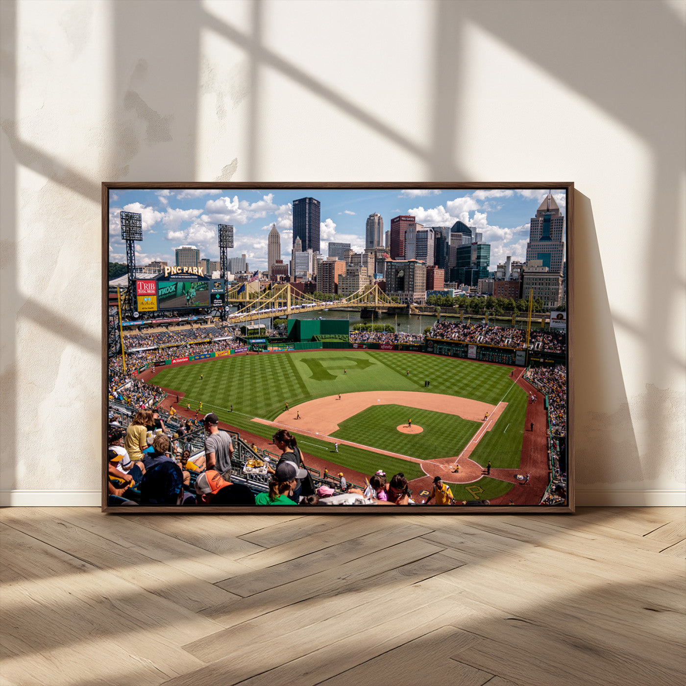MGV-FC-36X24 - Pittsburgh Pirates Baseball Team Print - PNC Park Stadium Wall Art Canvas Print - Ready to Hang