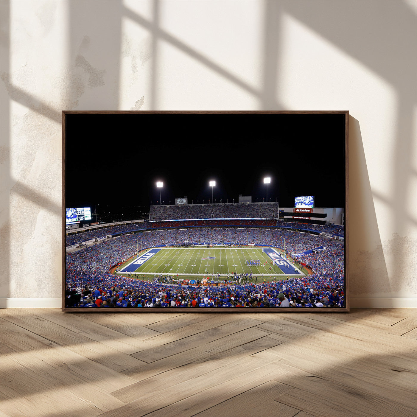MGV-FC-36X24 - Buffalo Bills Wall Art - Buffalo Bills Stadium Canvas Print, Perfect Sports Decor for Living Rooms,