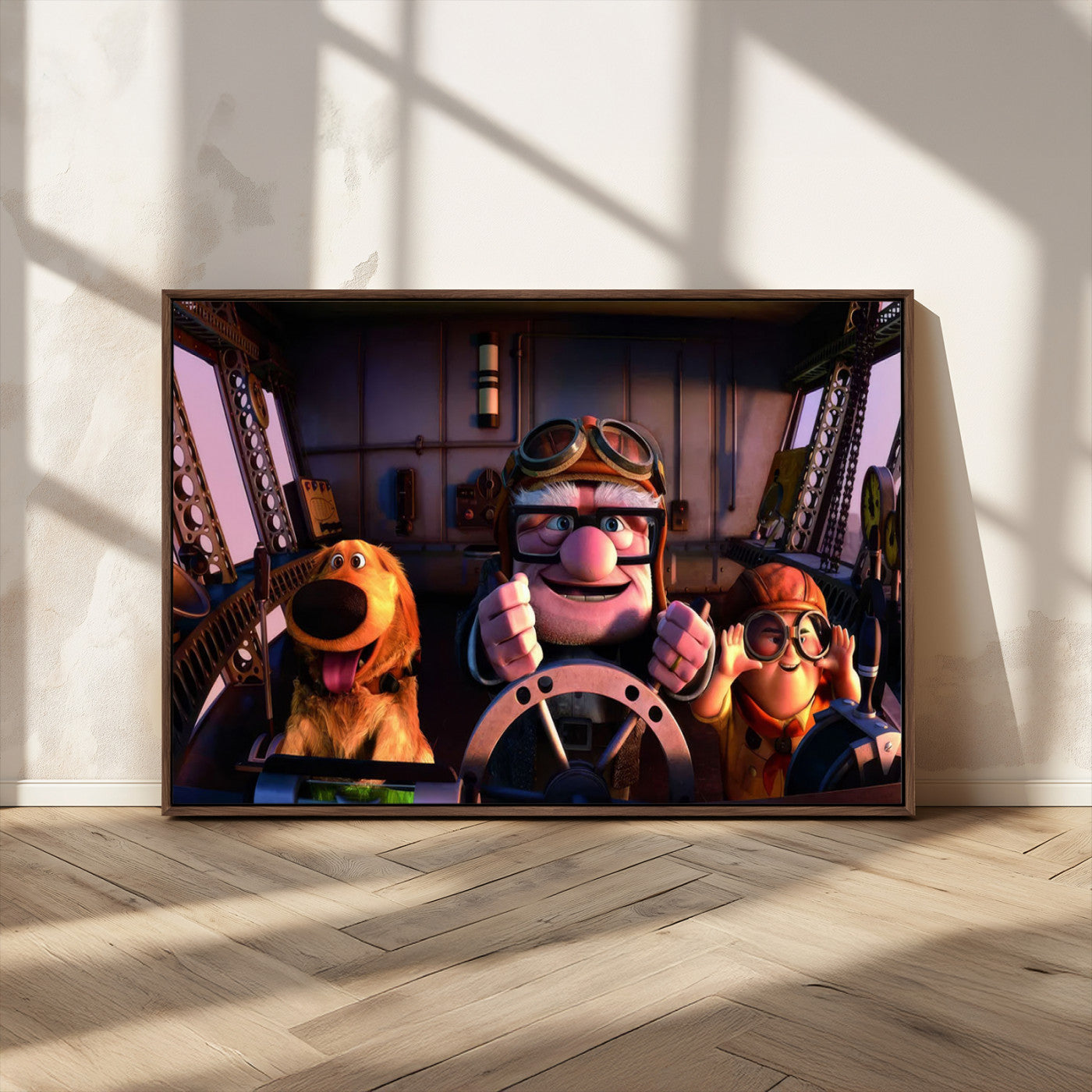 MGV-FC-36X24 - Carl Russel And Dog, Movie Up Poster, Movie Up Wall Art, Movie Up Poster Print, Carl