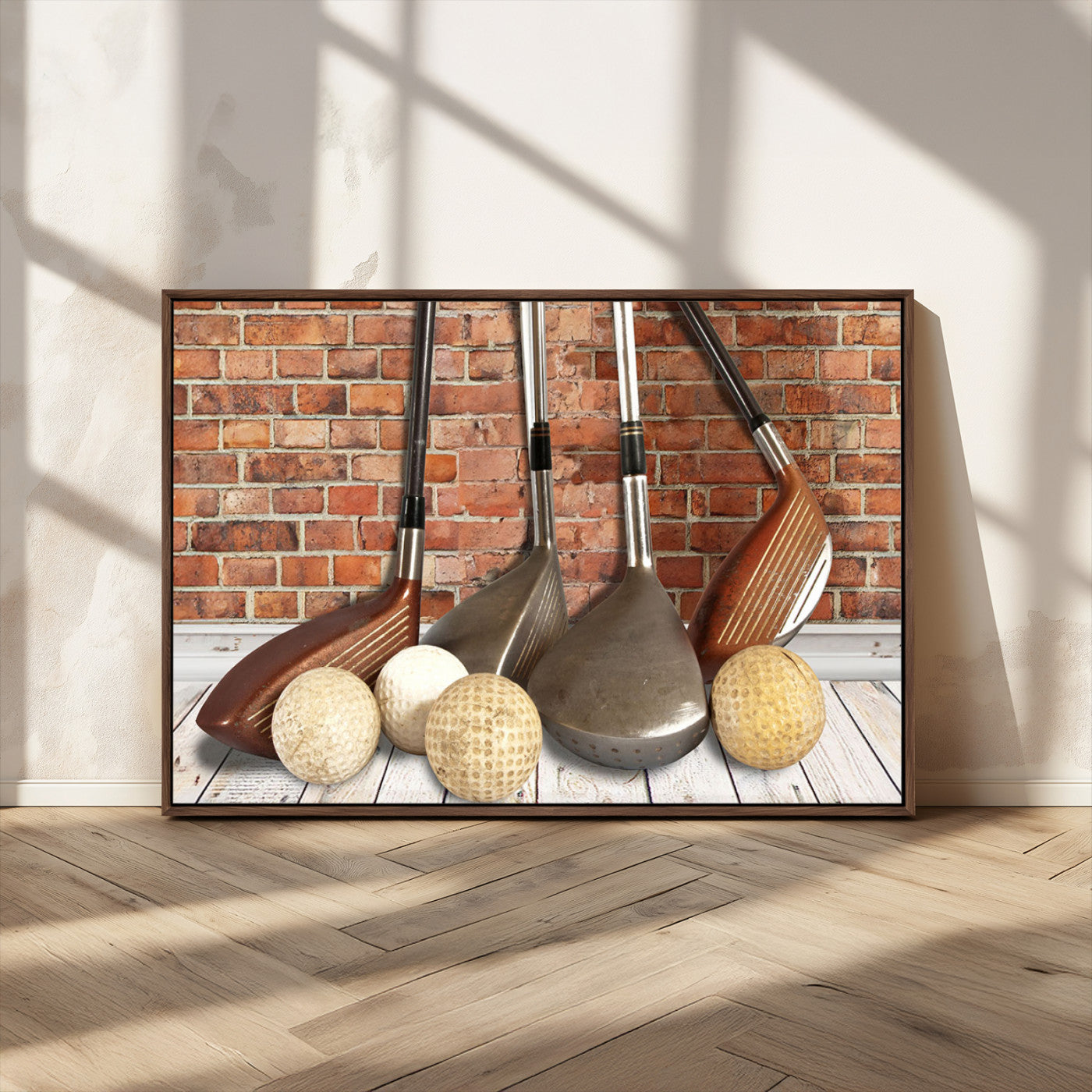 MGV-FC-36X24 - Vintage Golf Ball Wall Art Canvas Print | Golf Decor for Man Cave or Office | Ready to Hang and