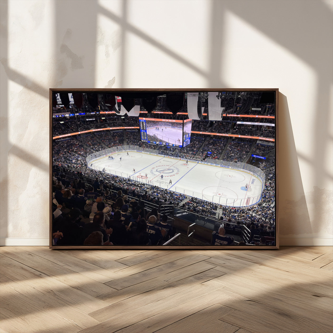 MGV-FC-36X24 - Amalie Arena Florida Wall Art Canvas Print - NHL Hockey Stadium Print
