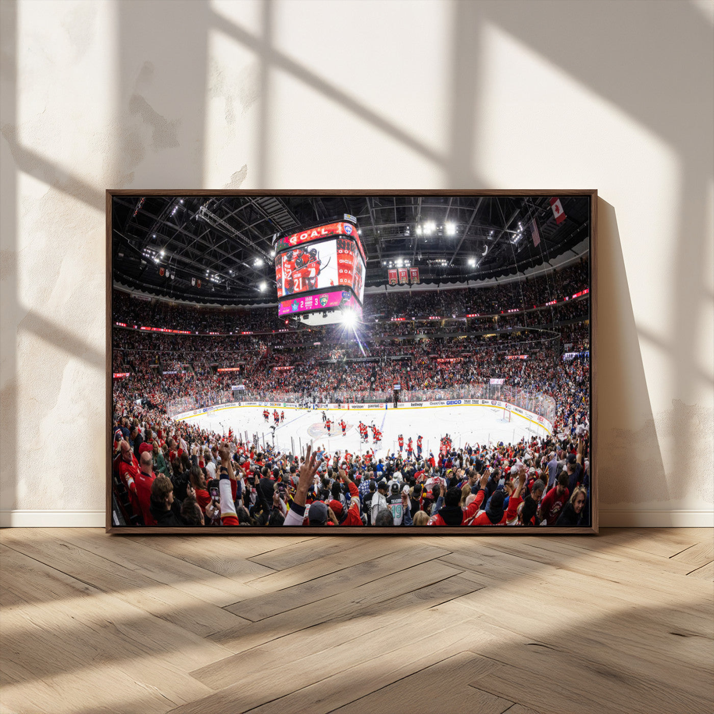 MGV-FC-36X24 - Amerant Bank Arena Wall Art Canvas Print - Basketball Arena Stadium Print
