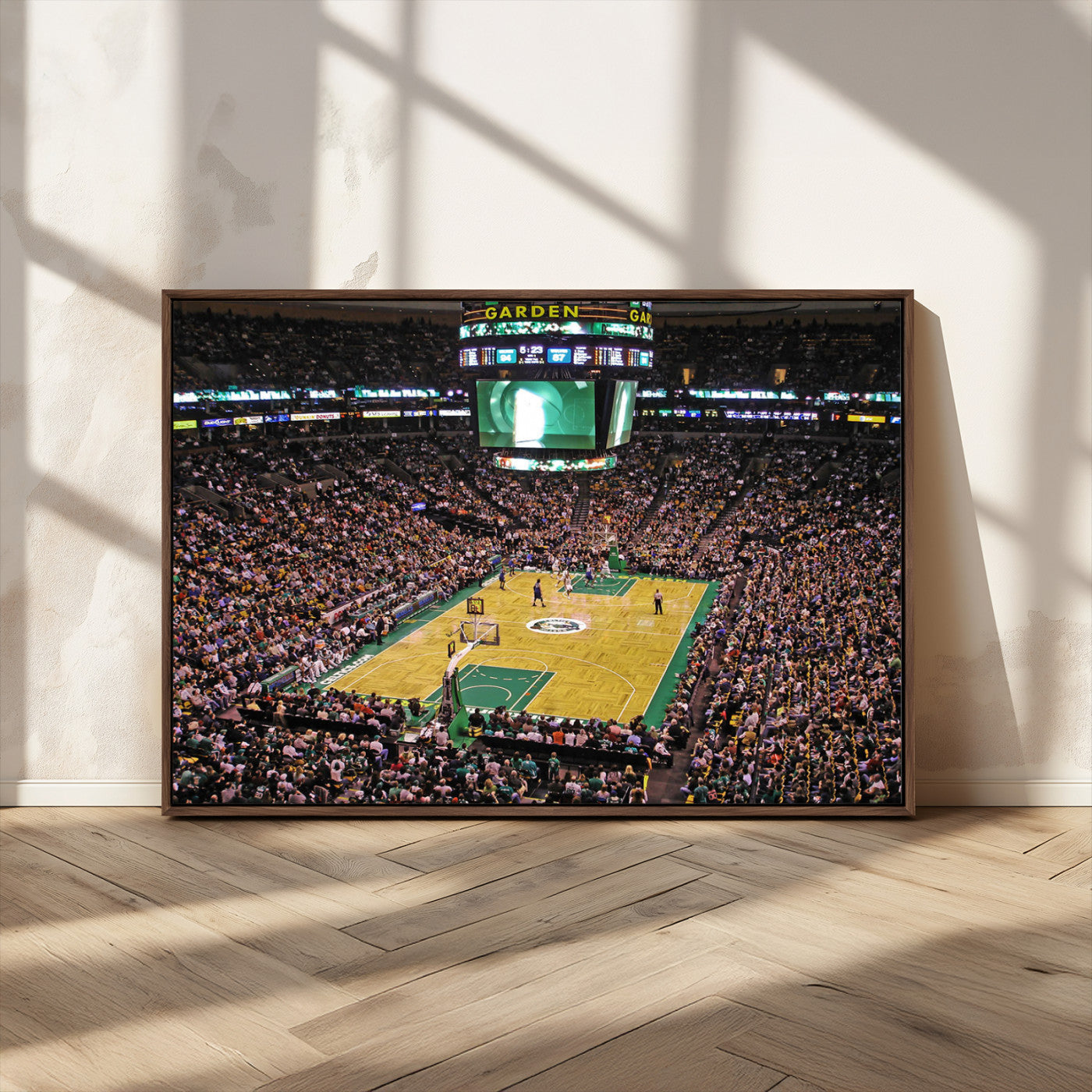 MGV-FC-36X24 - Celtics Game Versus The Timberwolves | Baseball Stadium Wall Art | Canvas Print | Ready to Hang