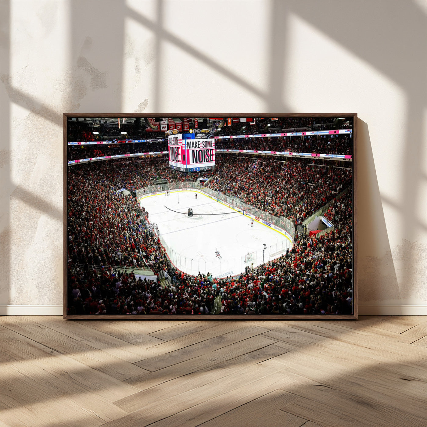 MGV-FC-36X24 - PNC Arena Raleigh North Carolina Hurricanes Hockey Stadium Wall Art Canvas, North Carolina